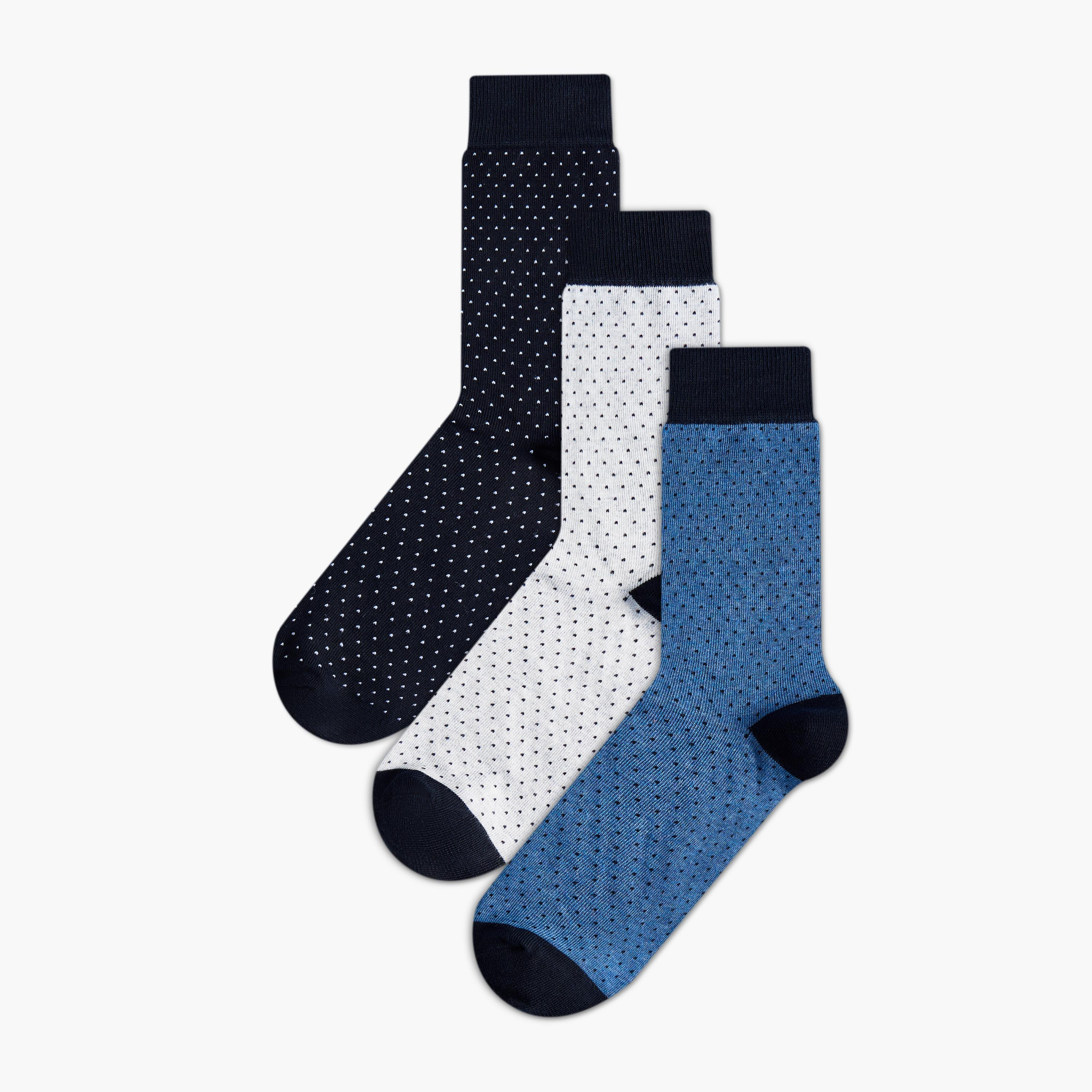 جوارب رجالية بطول متوسط - عبوة 3 قطع-men-socks-image-1