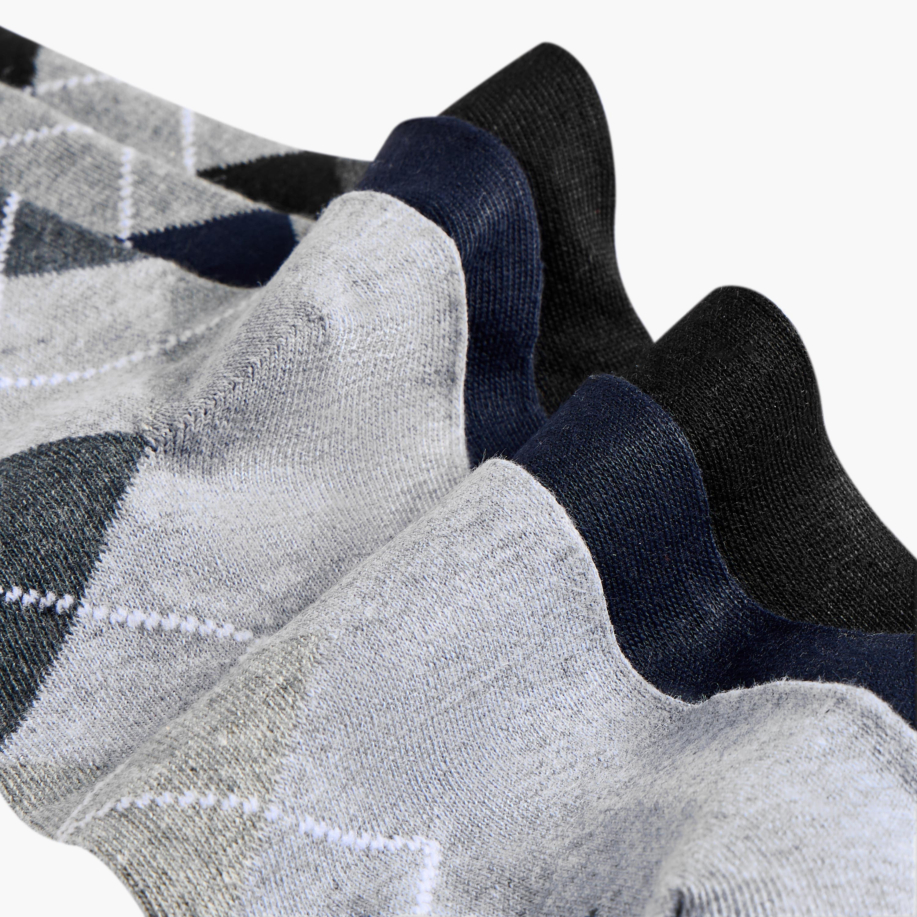جوارب رجالية بطول الكاحل - طقم من 3-men-socks-image-4