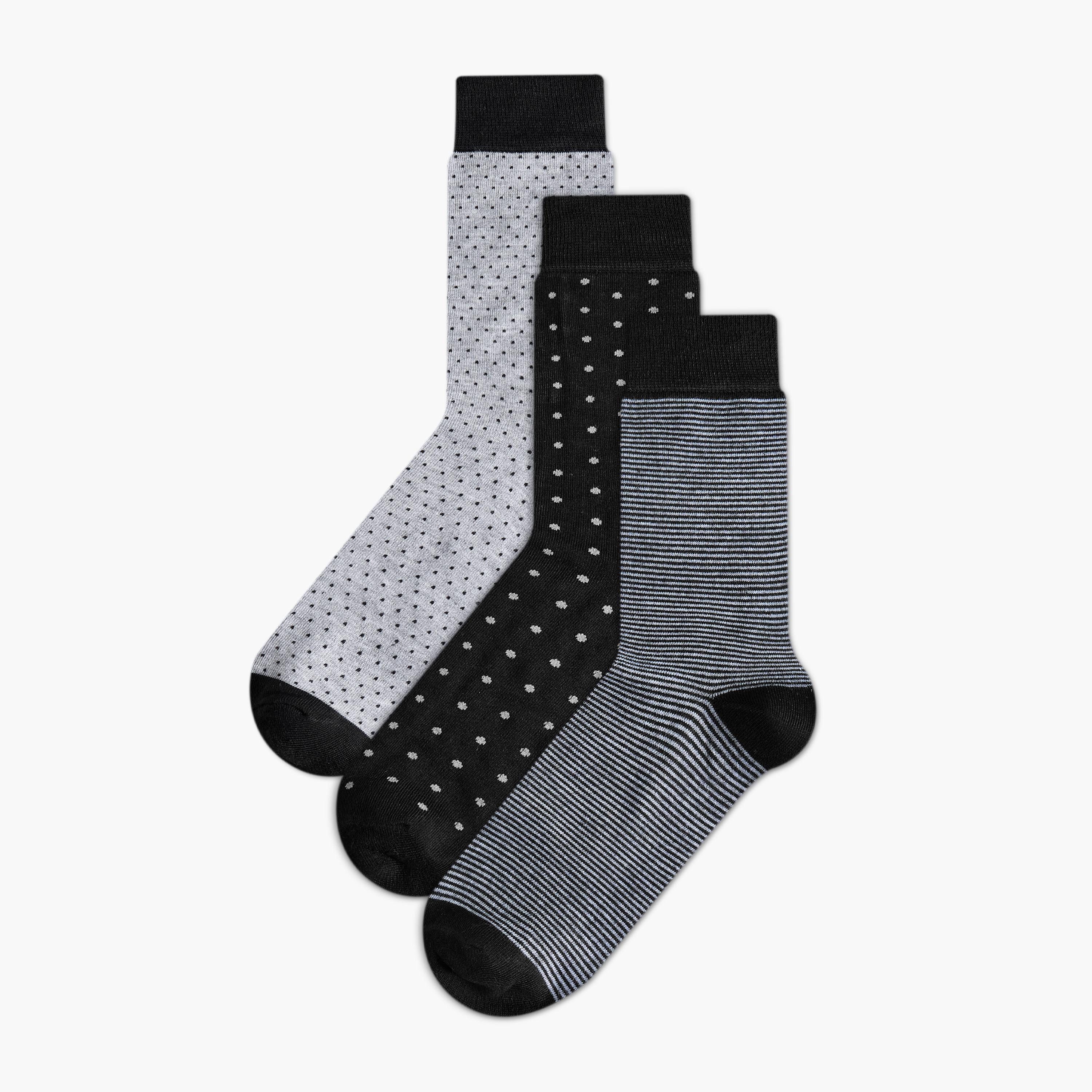 Men Socks Crew Length - Set of 3-men-socks-image-1