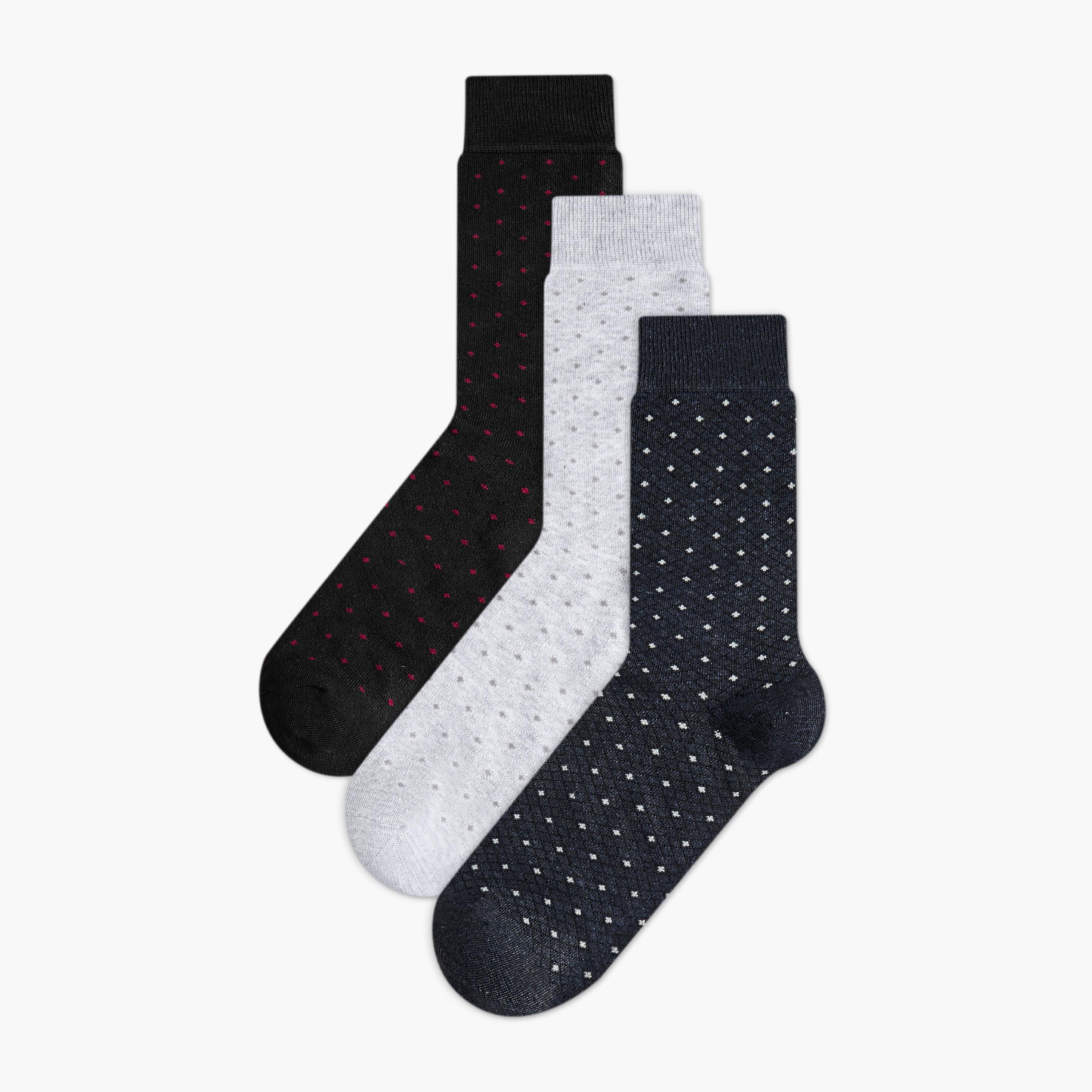 Men Socks Crew Length - Set of 3-men-socks-image-1