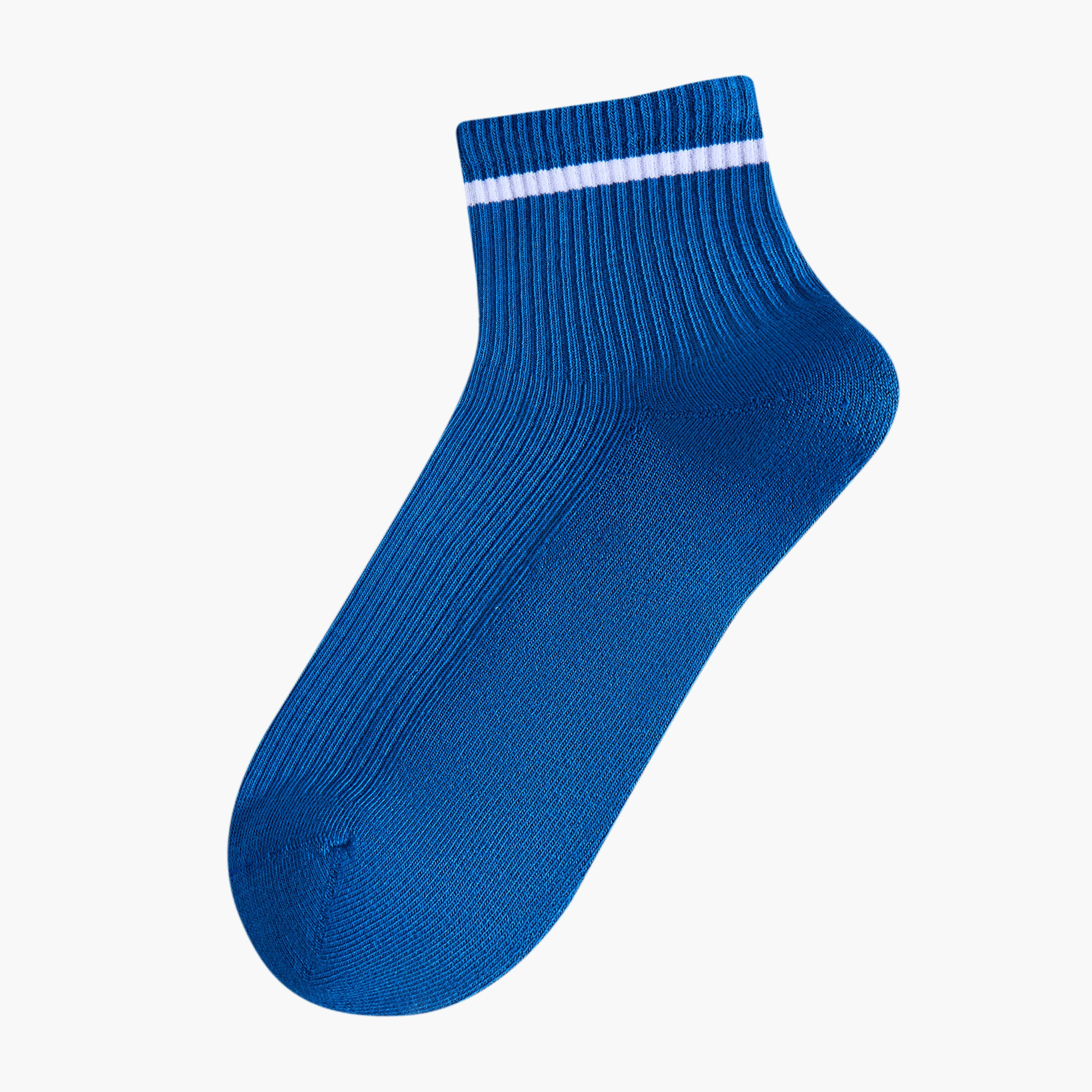 Men Socks Ankle Length Terry - Set of 5-men-socks-image-2