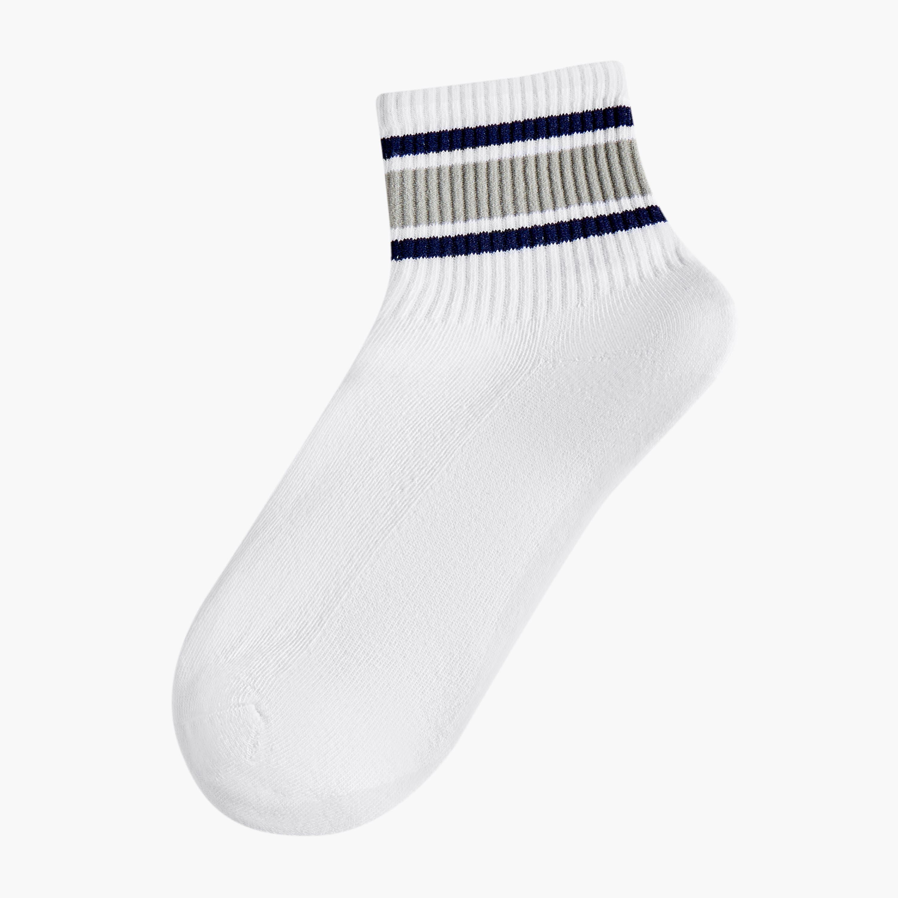 Men Socks Ankle Length Terry - Set of 5-men-socks-image-2