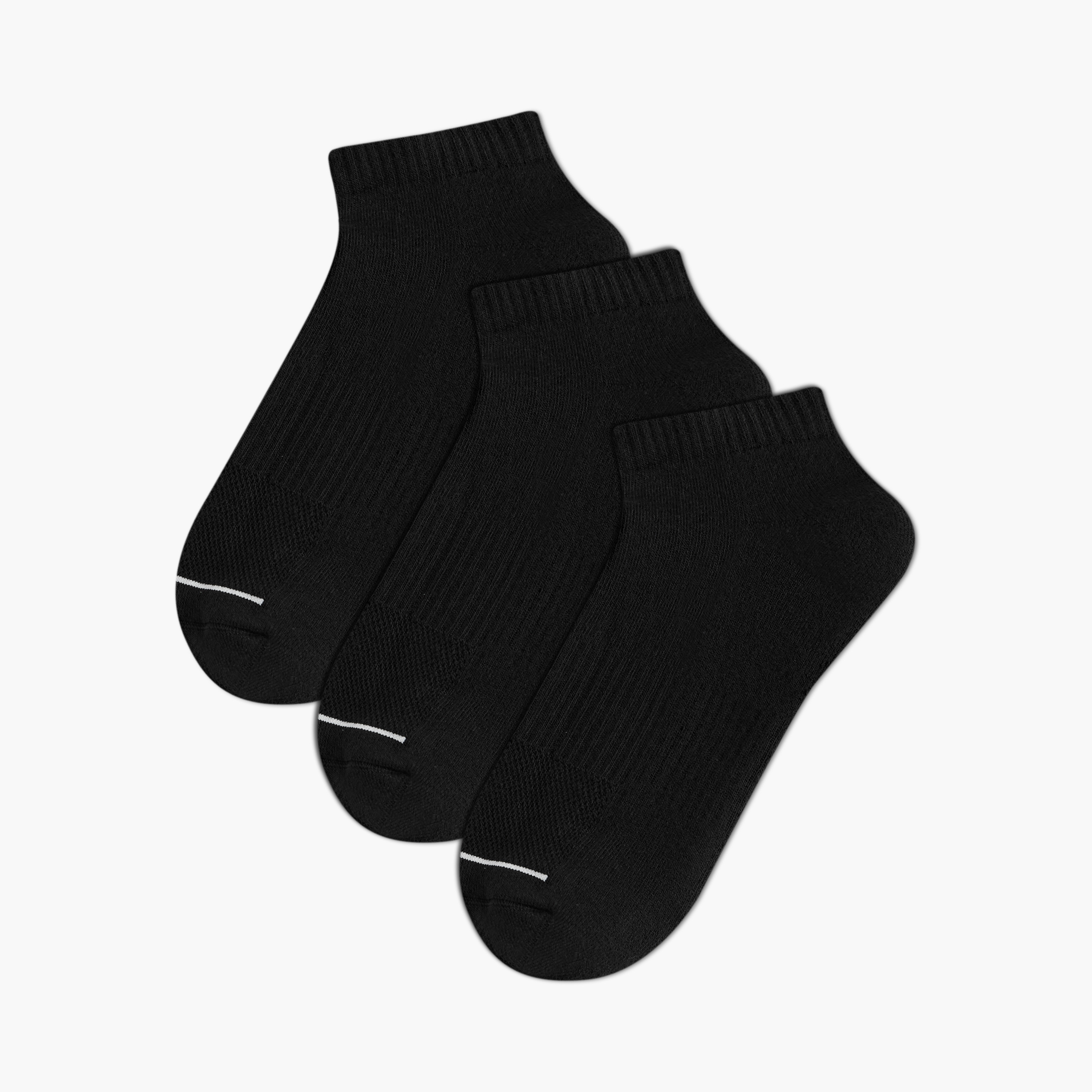 Men Socks Ankle Length Half Terry - Set of 3-men-socks-image-1