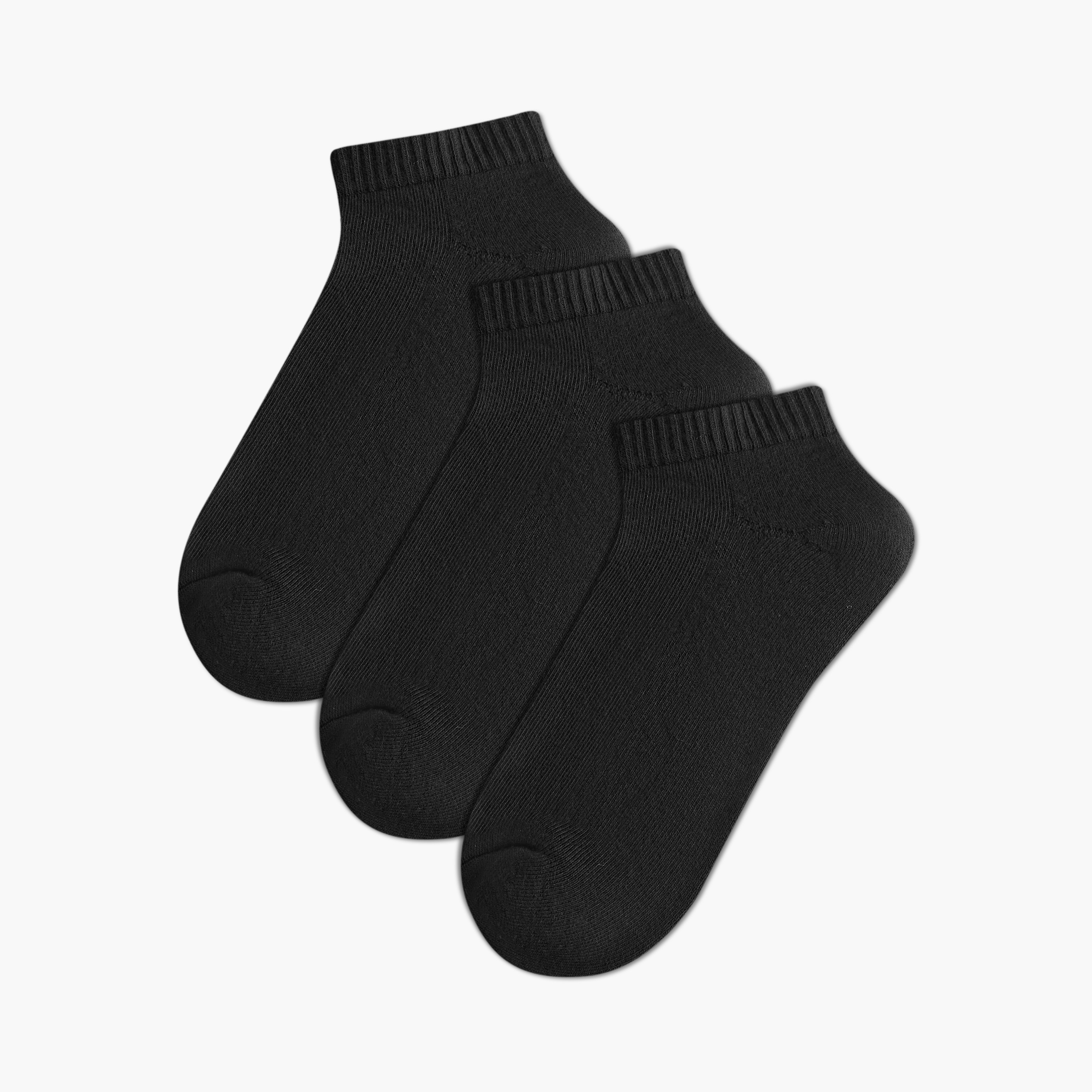 جوارب نصف تيري بطول الكاحل للرجال - طقم 3 قطع-men-socks-image-1