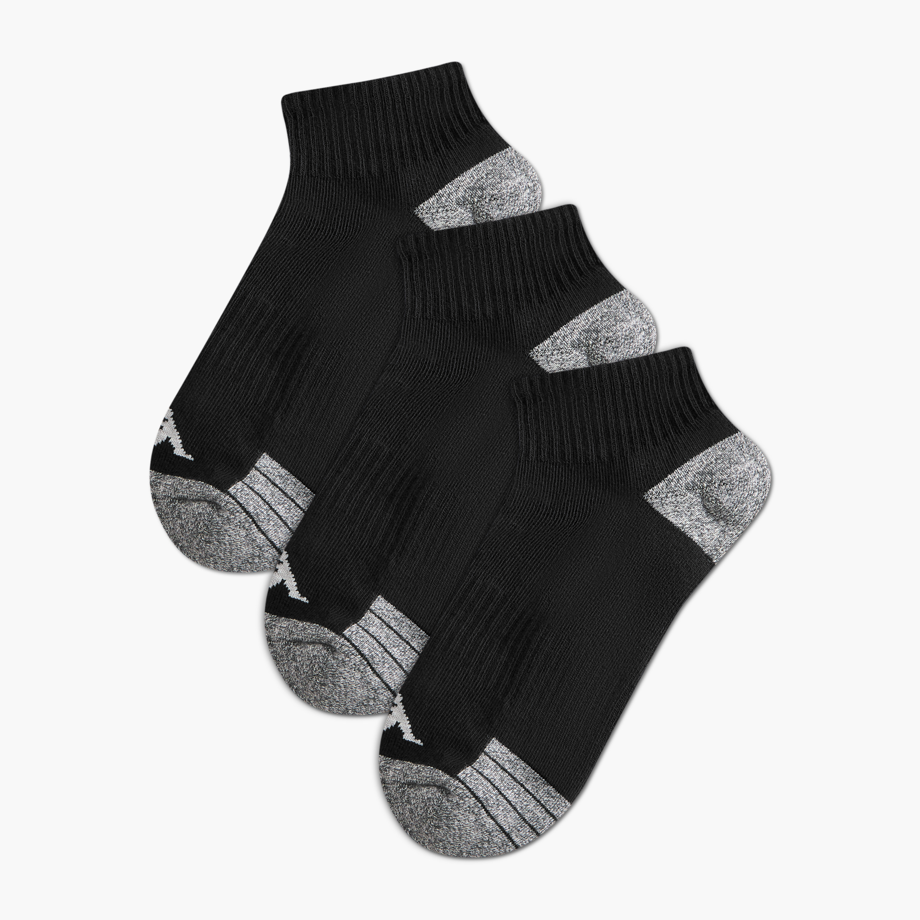 Kappa Men Half Terry Socks Ankle Length - Set of 3-men-socks-image-1
