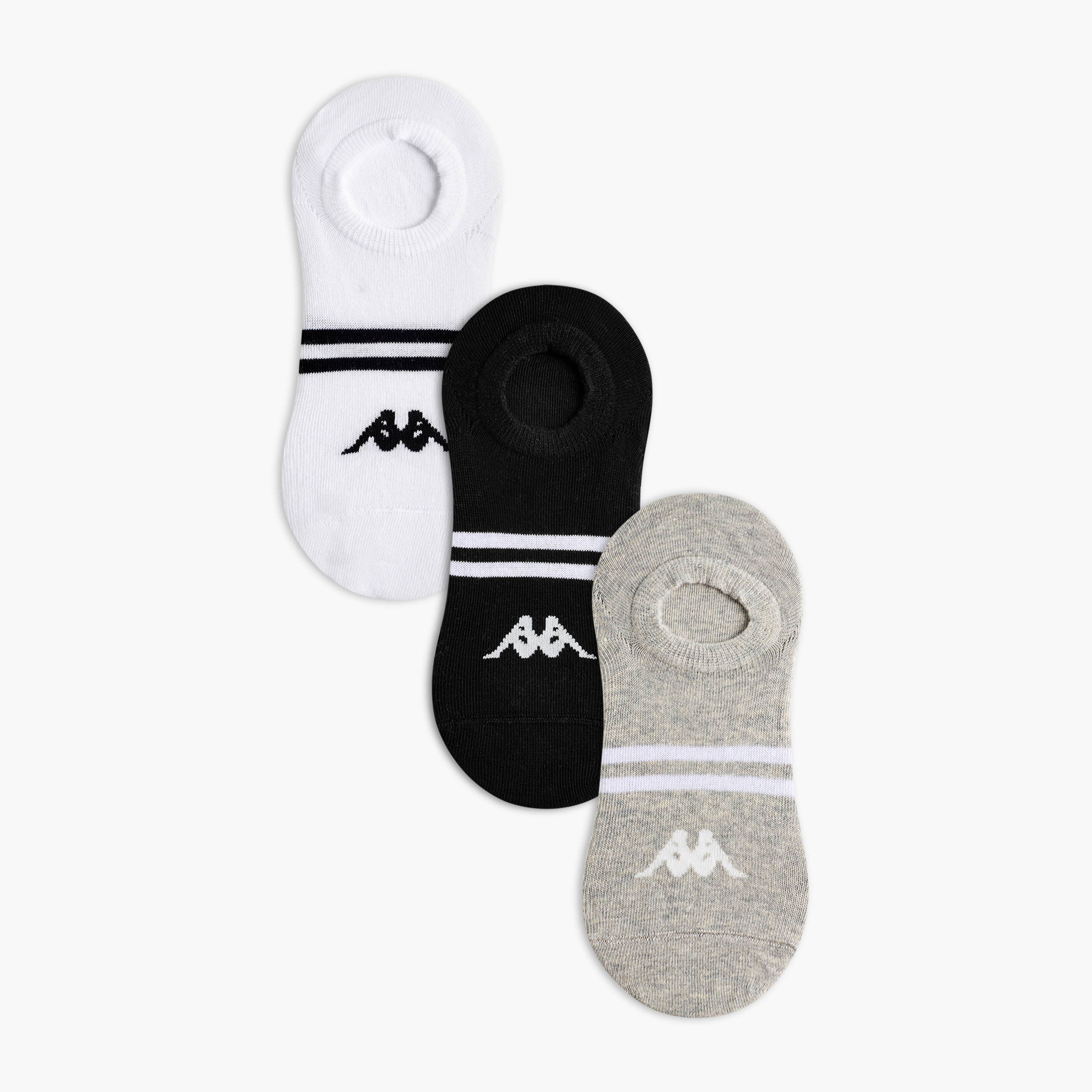 Kappa Men Invisible Socks - Set of 3-men-socks-image-1