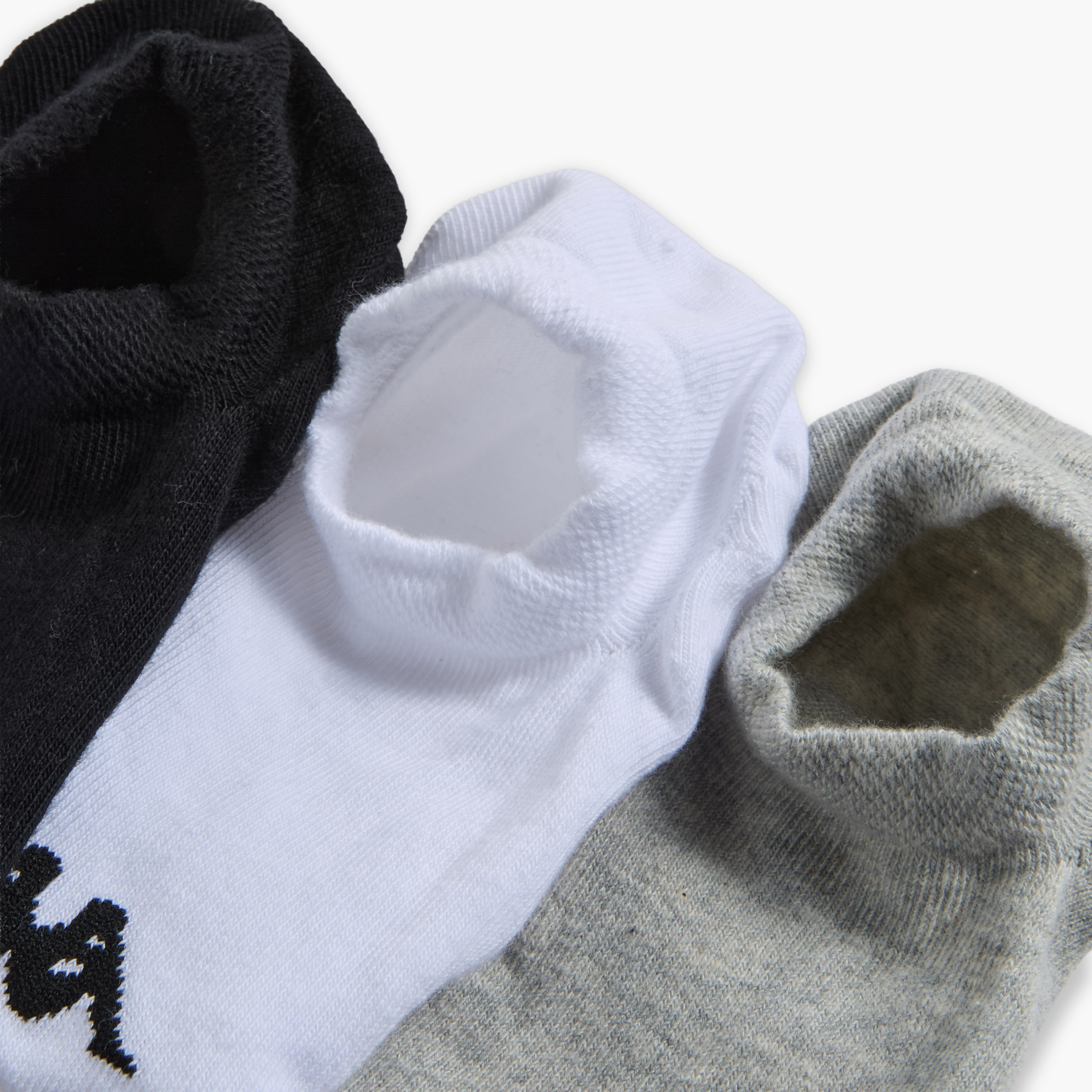 Kappa Men Non Terry Invisible Socks - Set of 3-men-socks-image-6