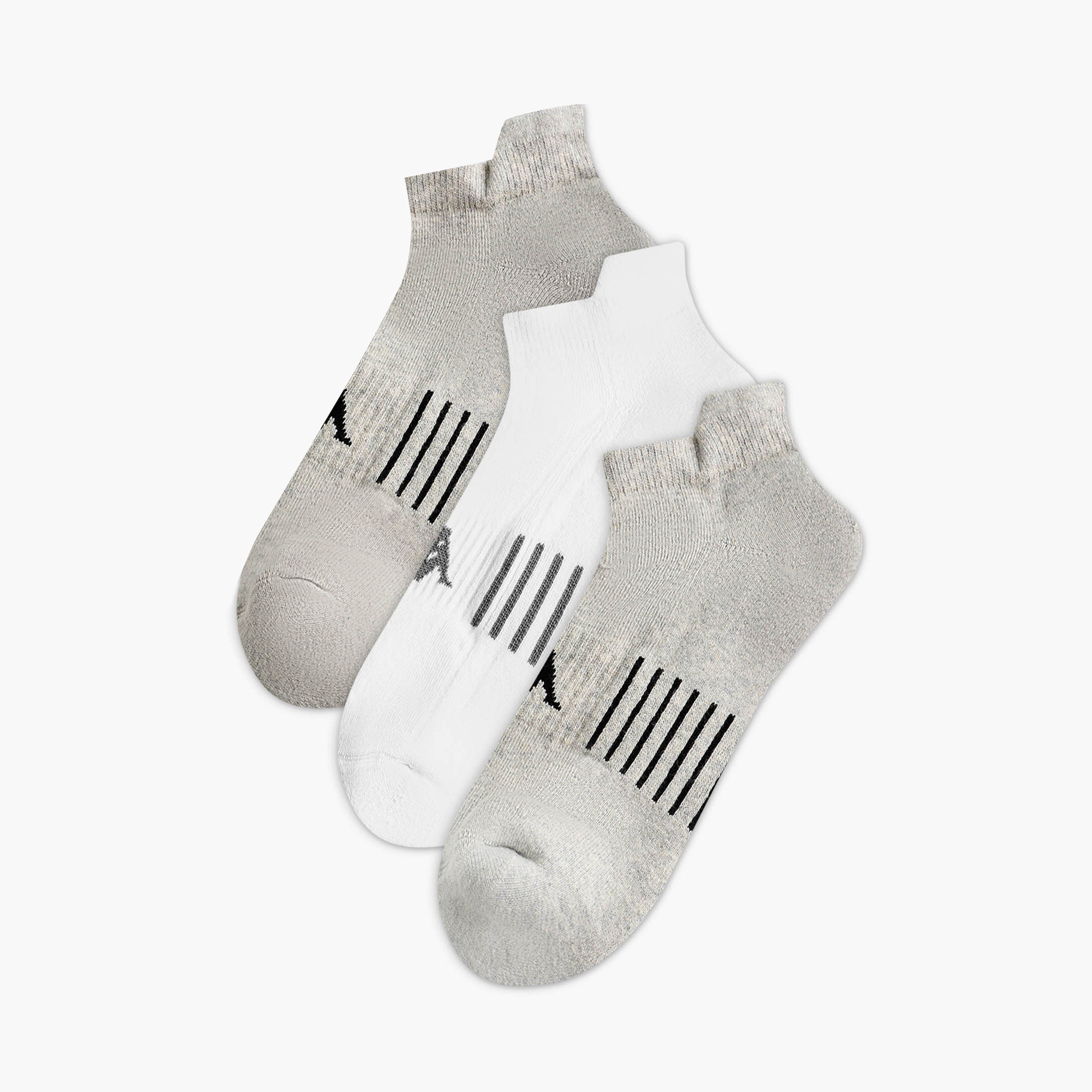 Kappa Men Ankle Length Socks Half Terry - Set of 3-men-socks-image-1