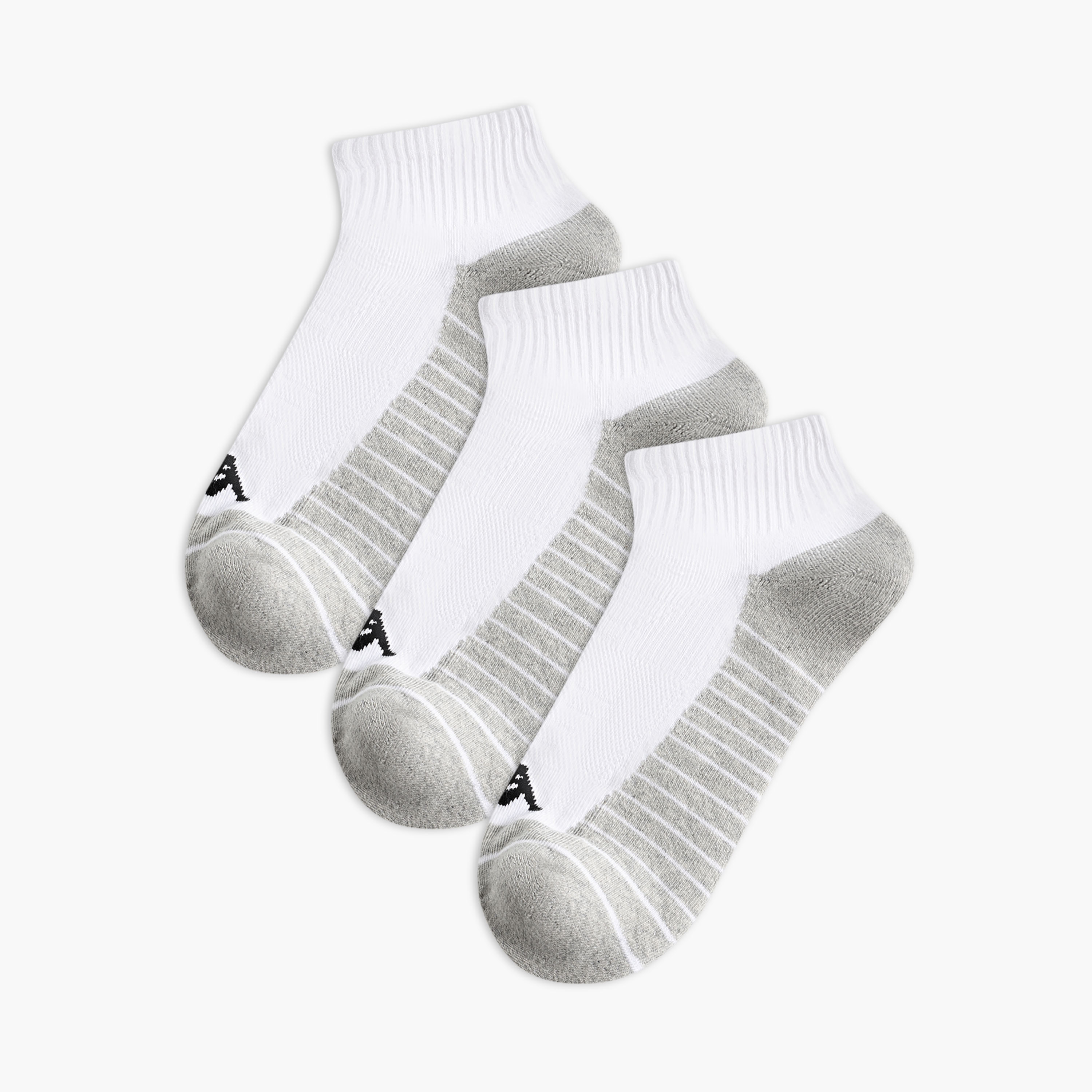 جوارب طول الكاحل نصف تيري للرجال من كابا - طقم من 3-men-socks-image-1