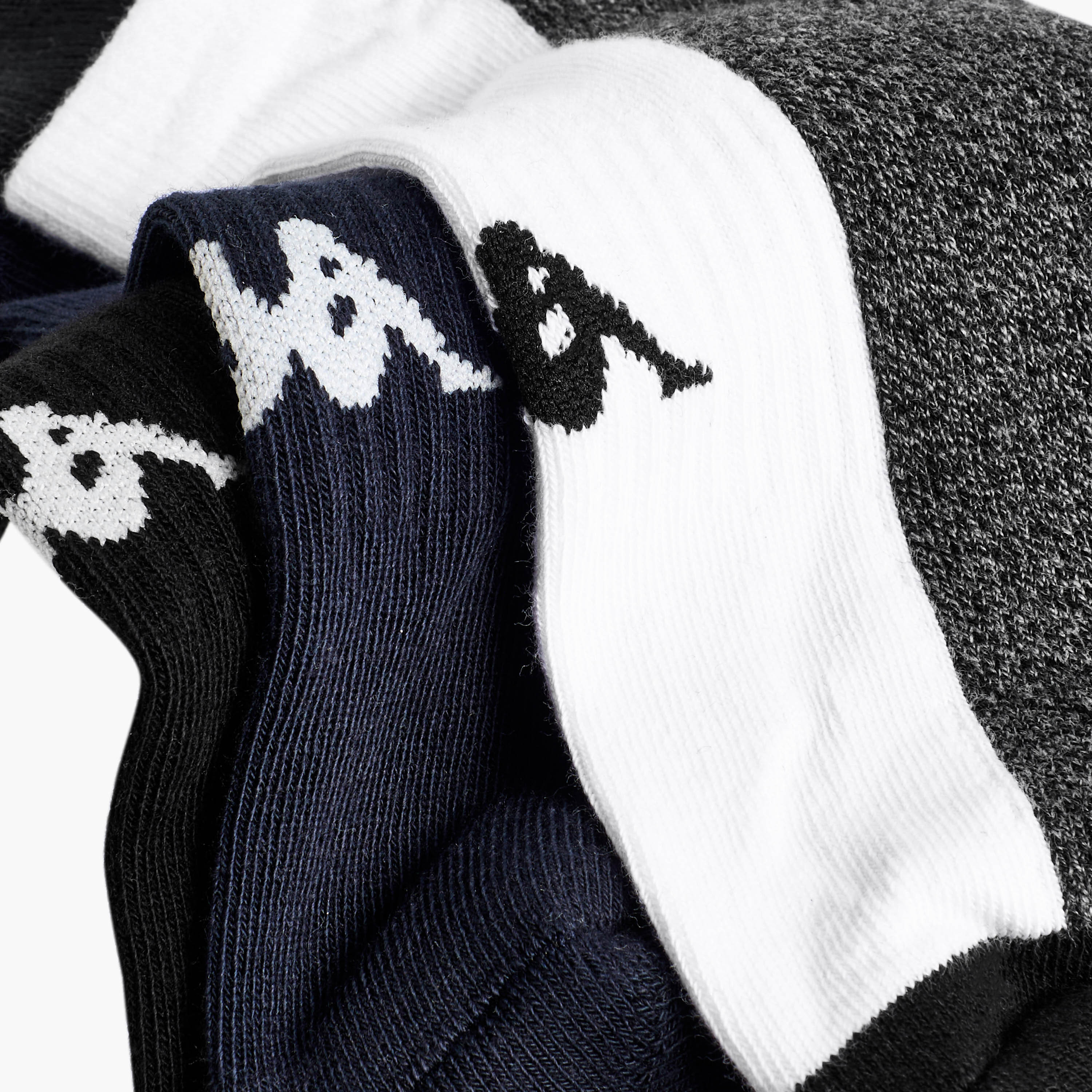 طقم جوارب نصف تيري 3 أزواج بطول الكاحل للرجال من كابا-men-socks-image-4