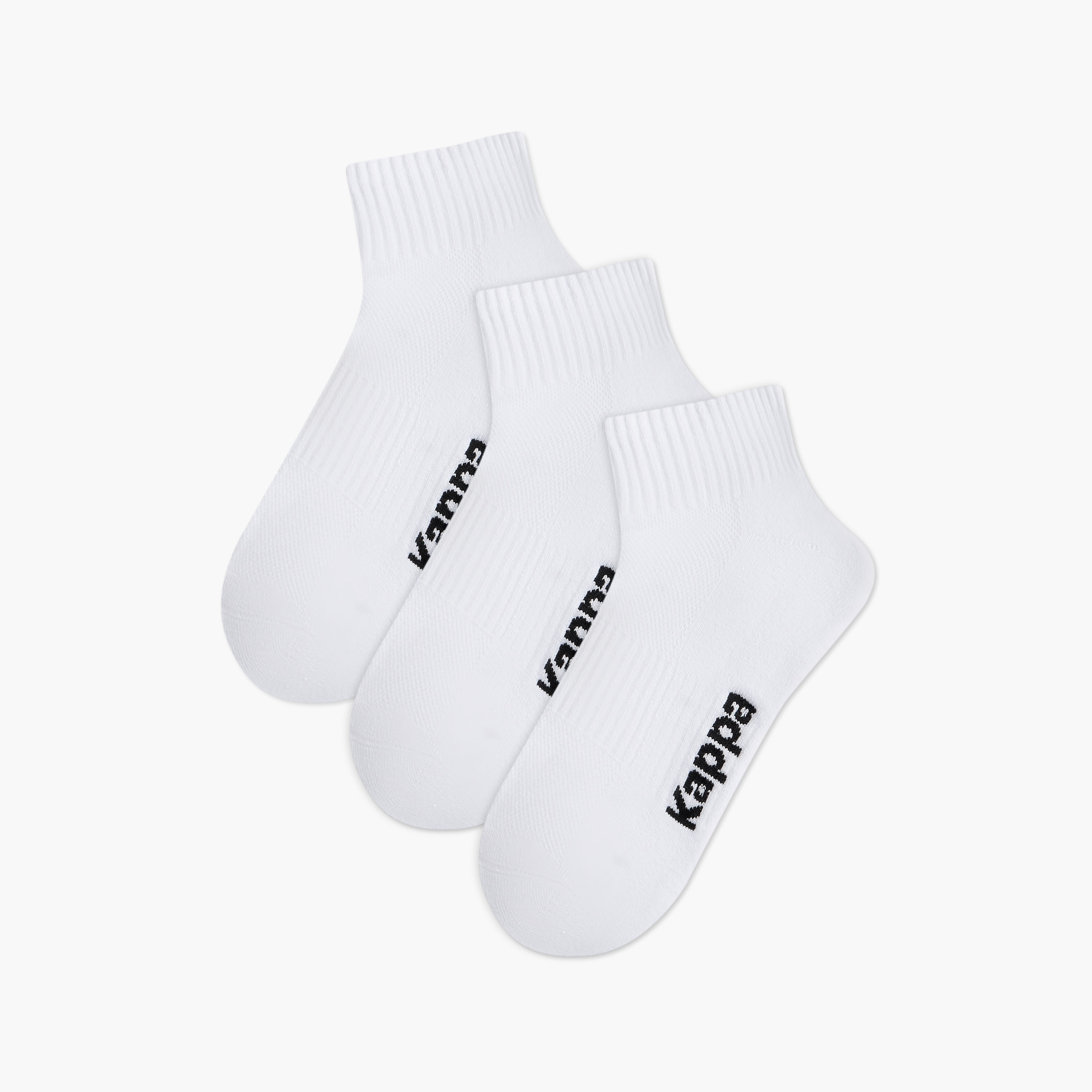 Kappa Men Socks Ankle Length Half Terry - Set of 3-men-socks-image-1