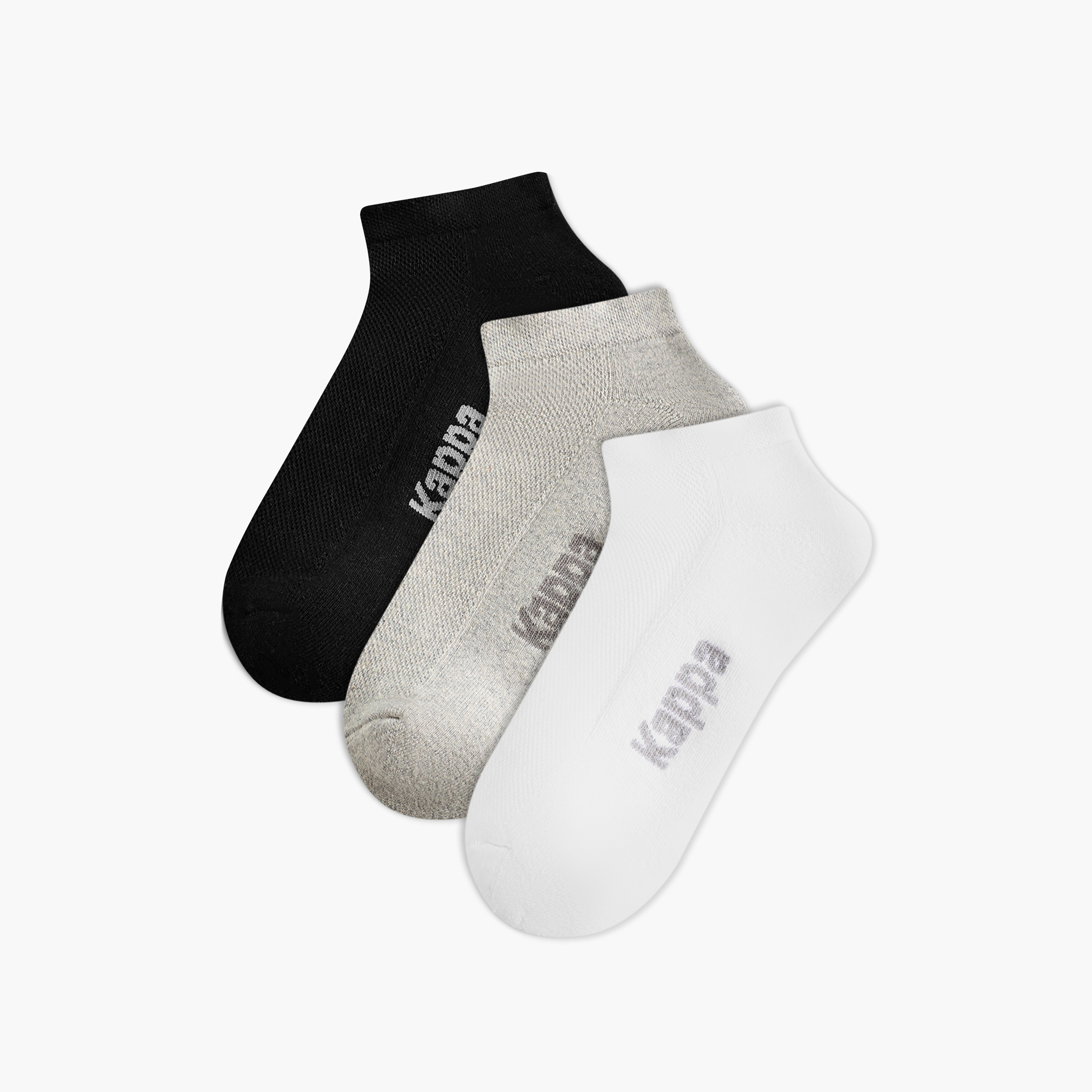 طقم جوارب نصف تيري 3 أزواج بطول الكاحل للرجال من كابا-men-socks-image-1