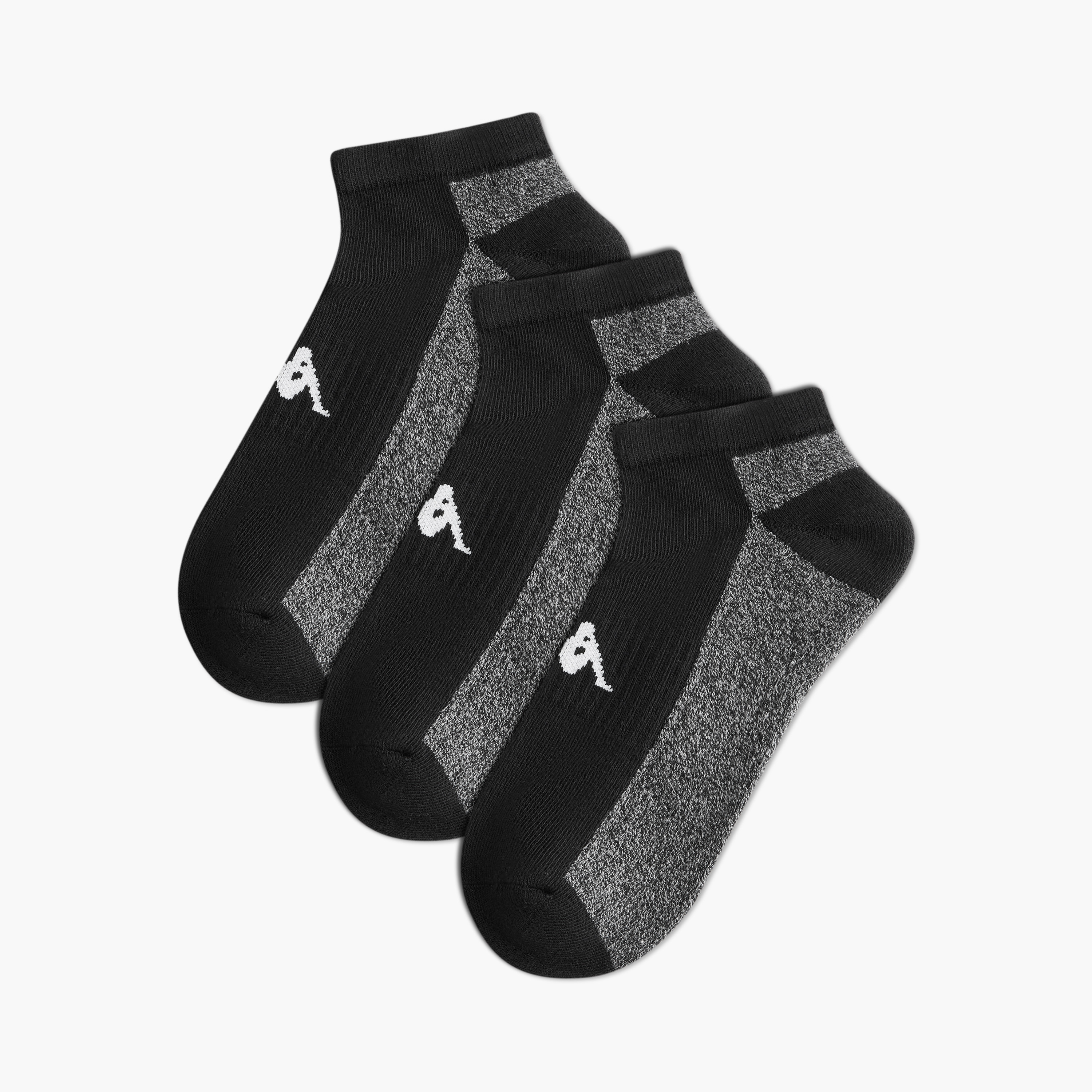Kappa Men Socks Ankle Length Half Terry - Set of 3-men-socks-image-1