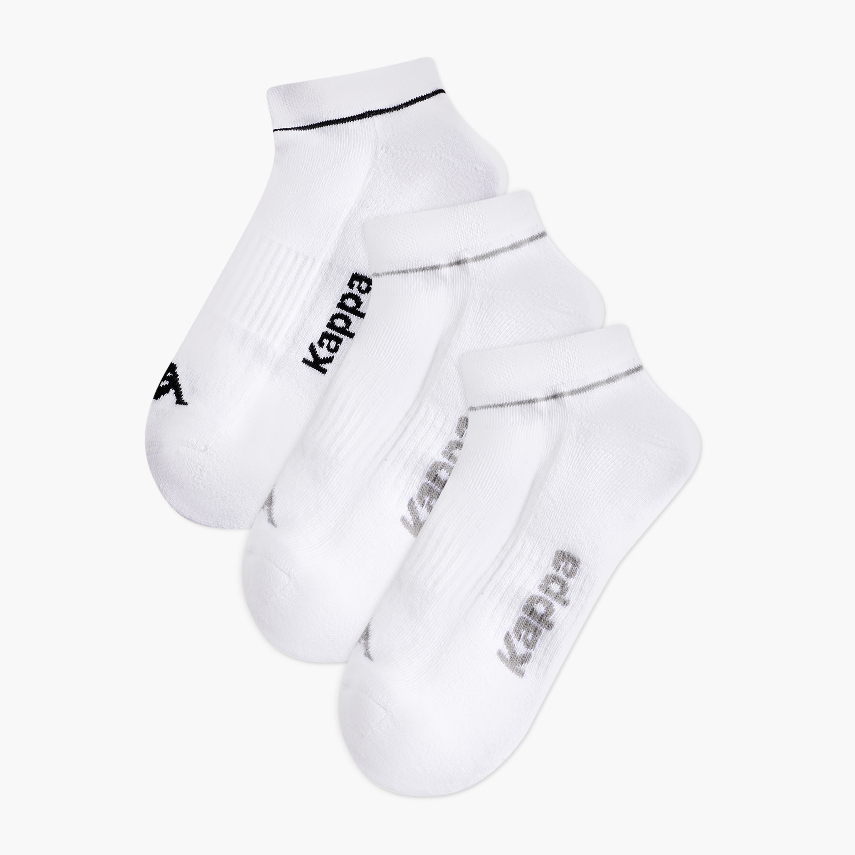 Kappa Men Socks Ankle Length Half Terry - Set of 3-men-socks-image-1