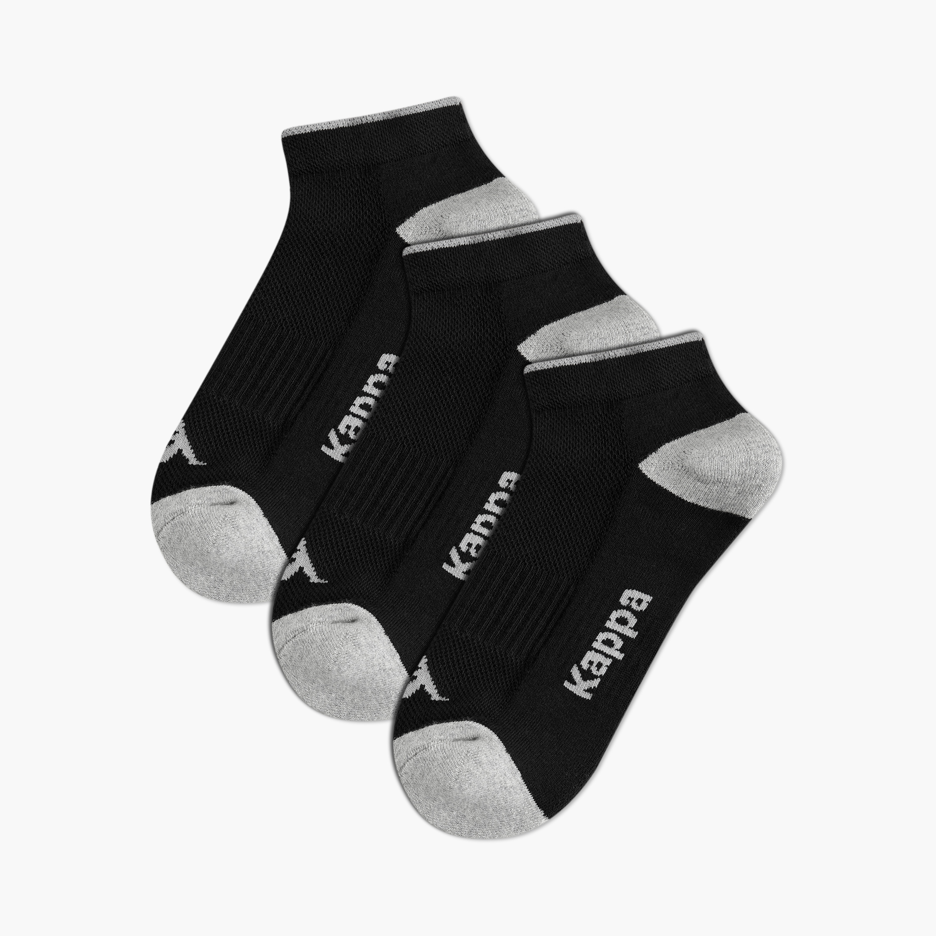 Kappa Men Socks Ankle Length Half Terry - Set of 3-men-socks-image-1