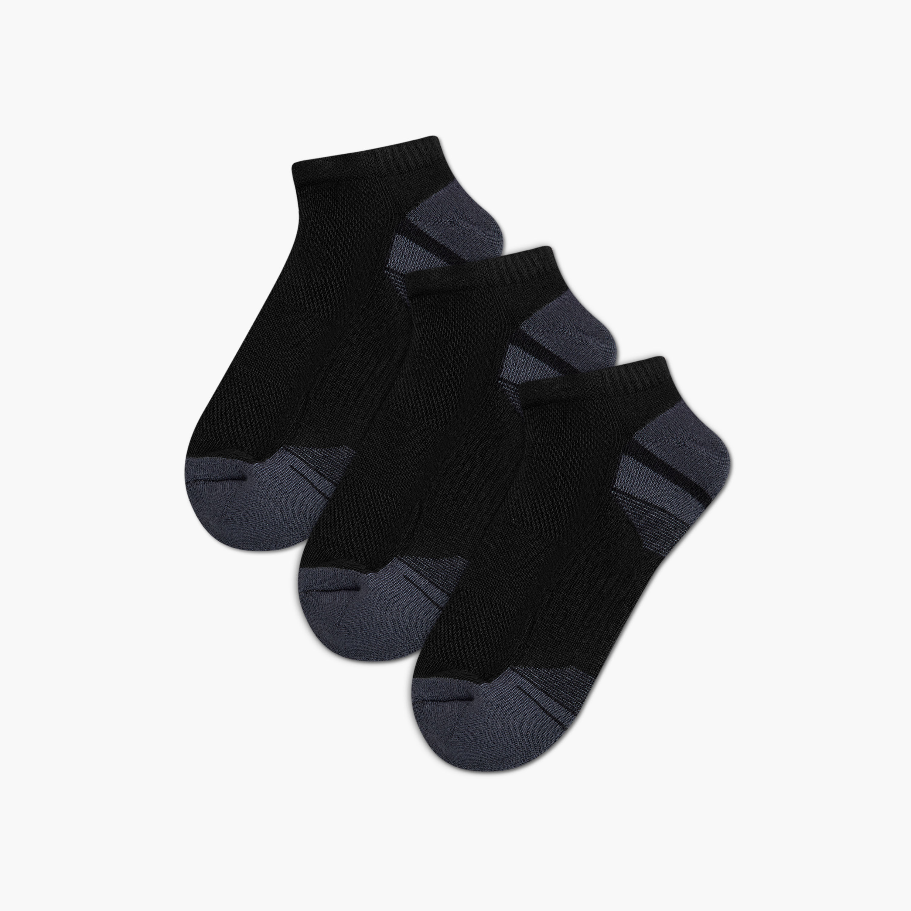 Kappa Men Socks Ankle Length Half Terry - Set of 3-men-socks-image-1