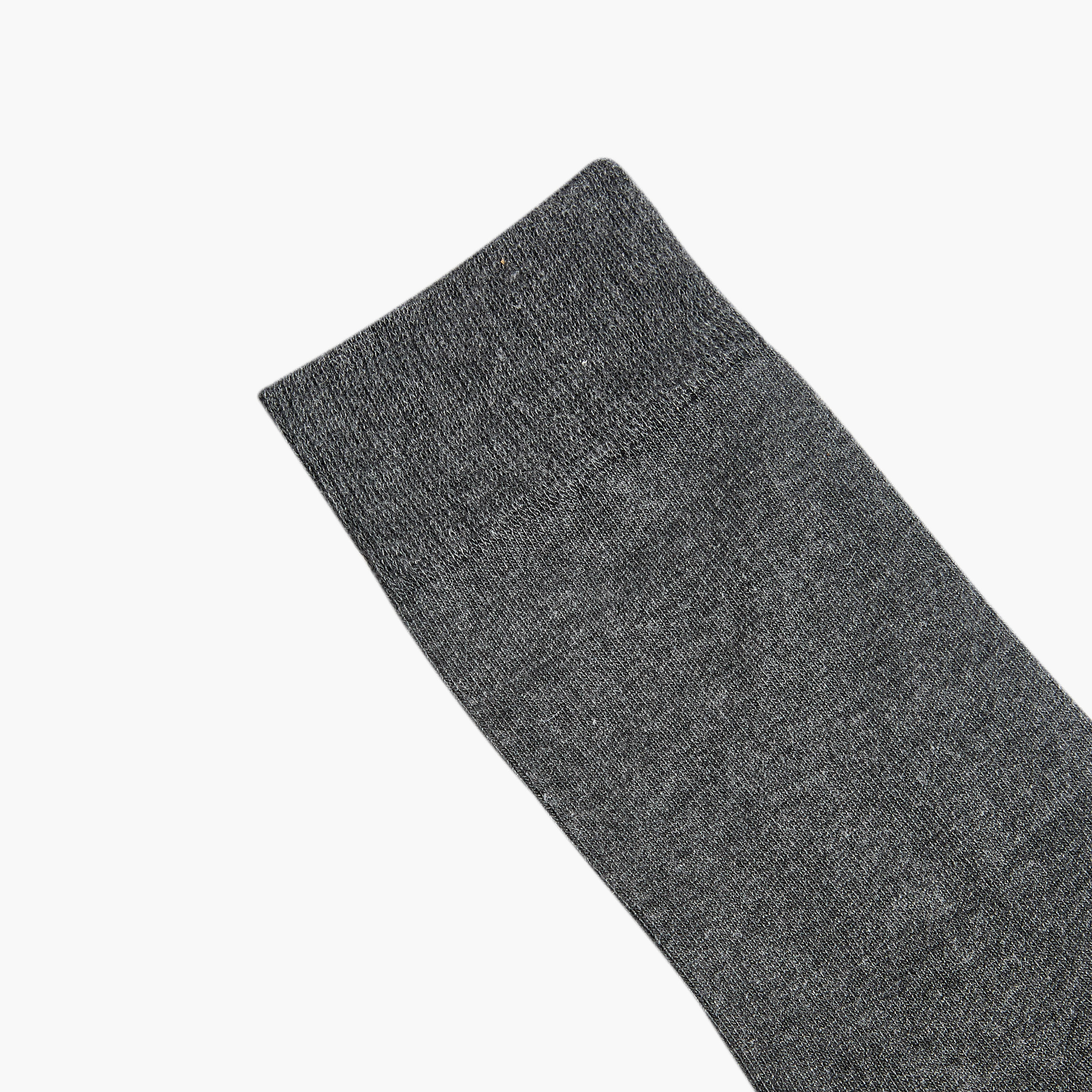Men Non-Terry Crew Length Socks - Set of 3-men-socks-image-3