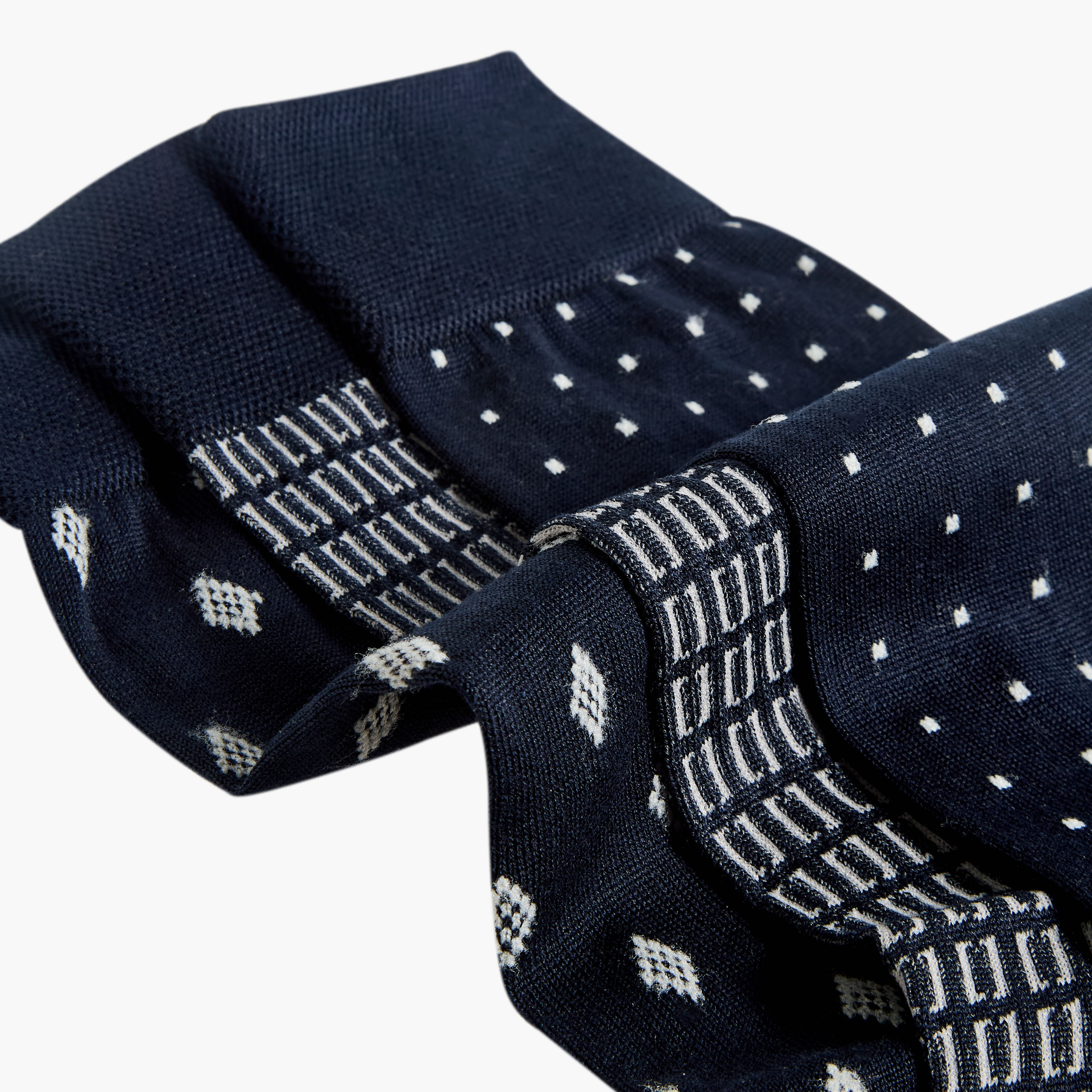 Men Socks Non Terry Printed Crew Length - Set of 3-men-socks-image-4