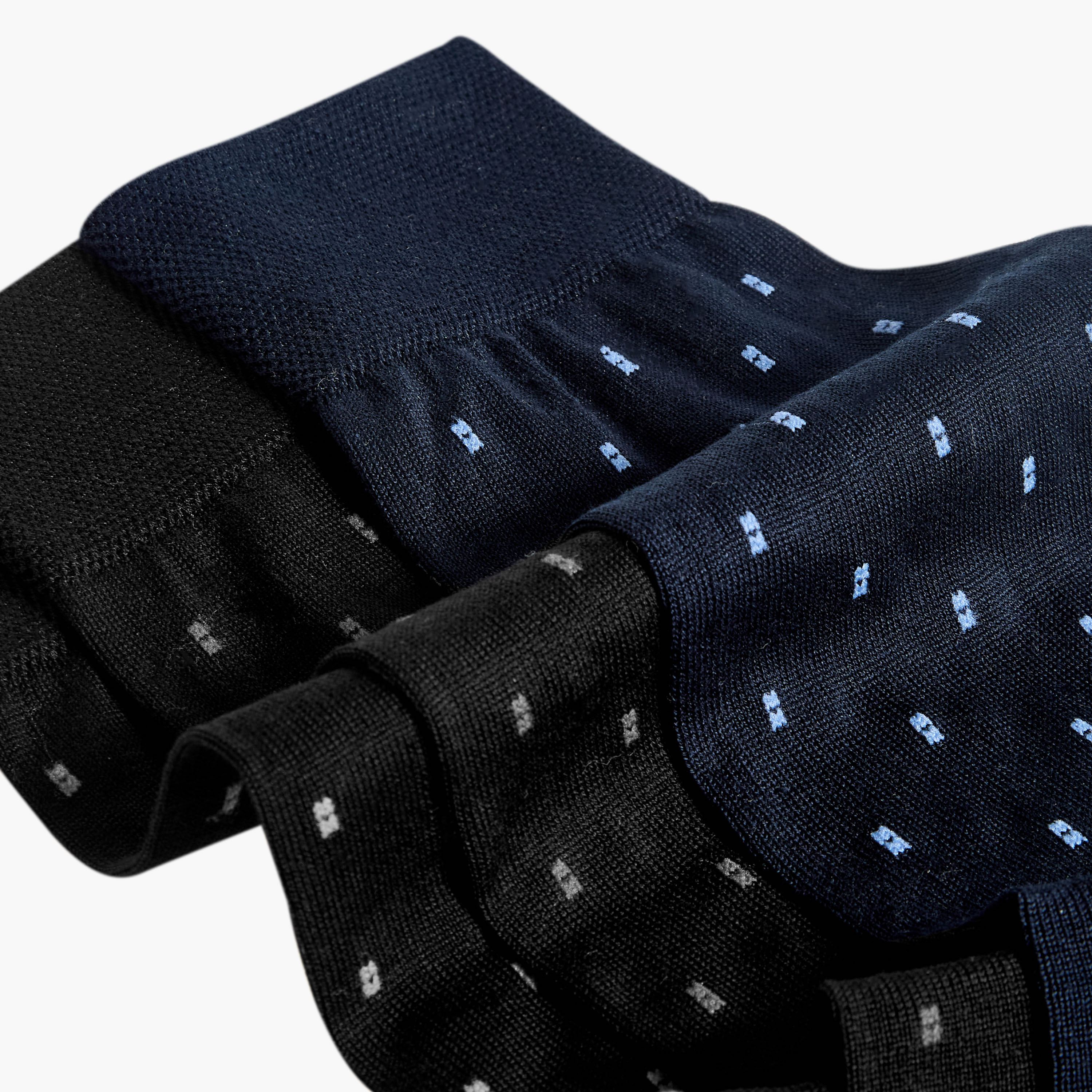 جوارب رجالي طويلة بدون تيري - 3 أزواج-men-socks-image-4