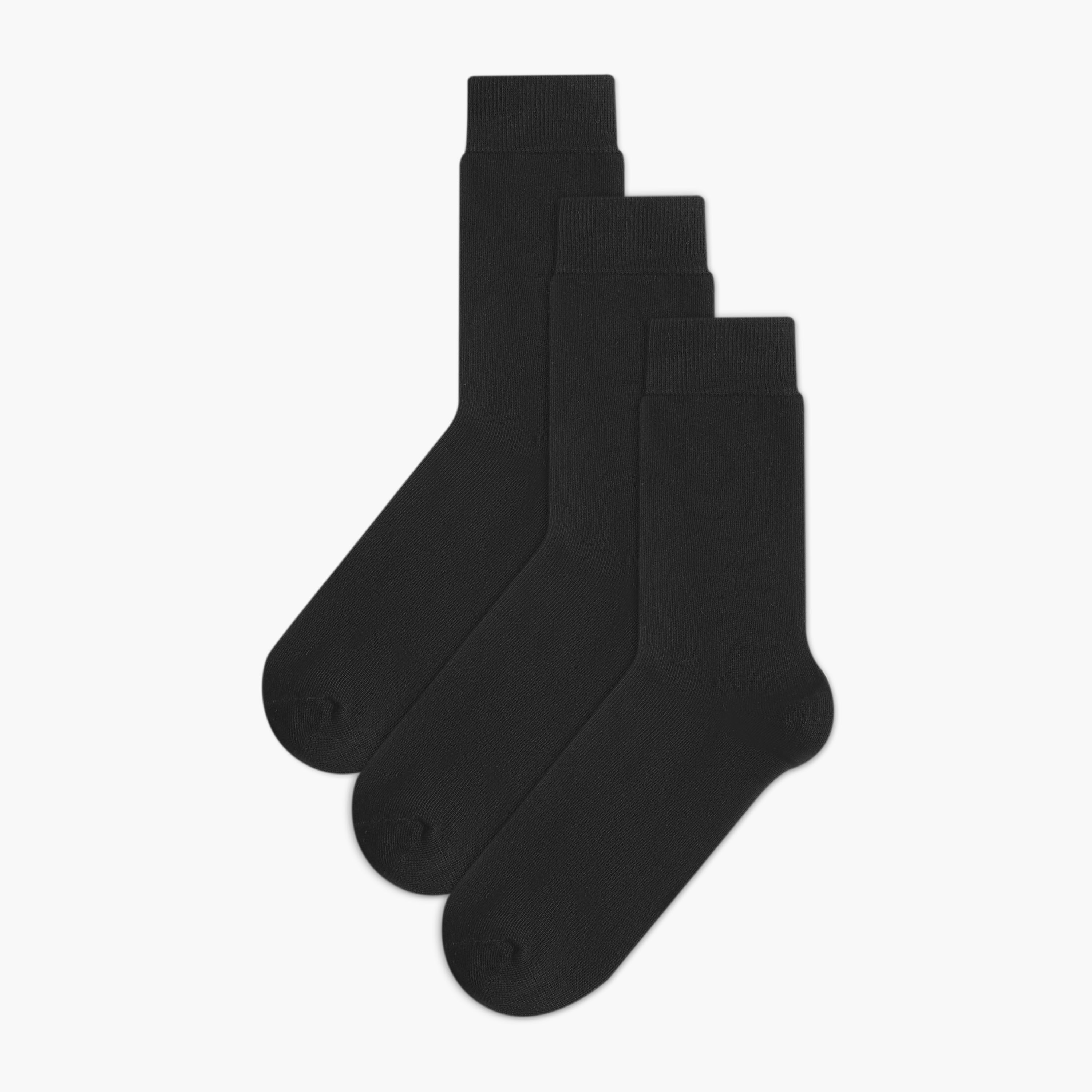 Men Crew Length Socks Non-Terry - Set of 3-men-socks-image-1