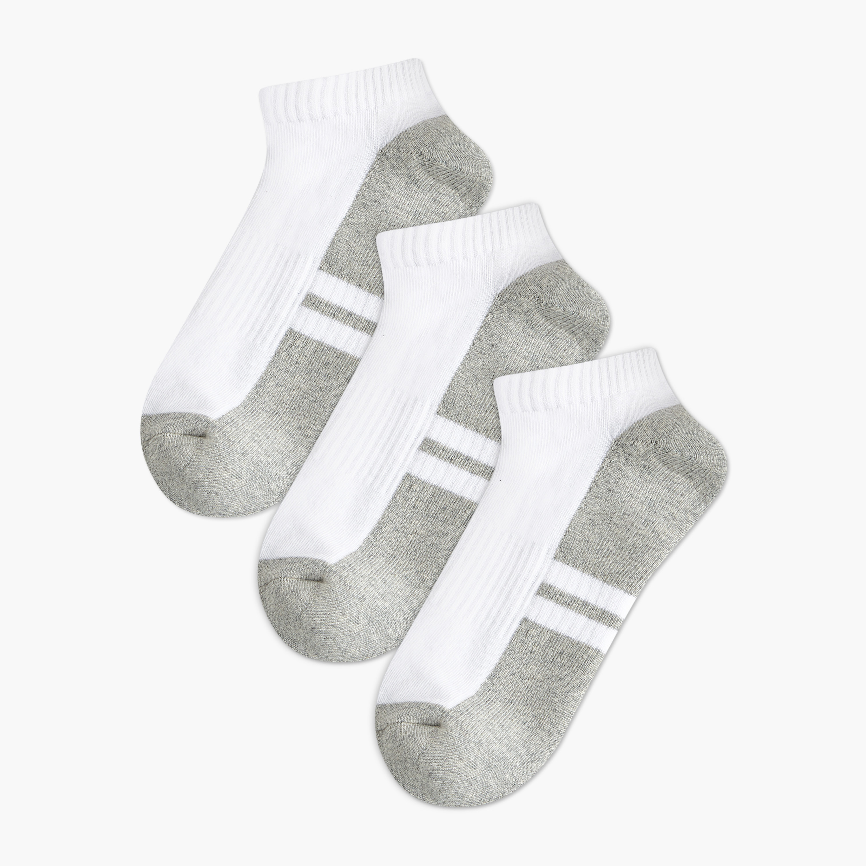 Men Socks Ankle Length Half Terry - Set of 3-men-socks-image-1