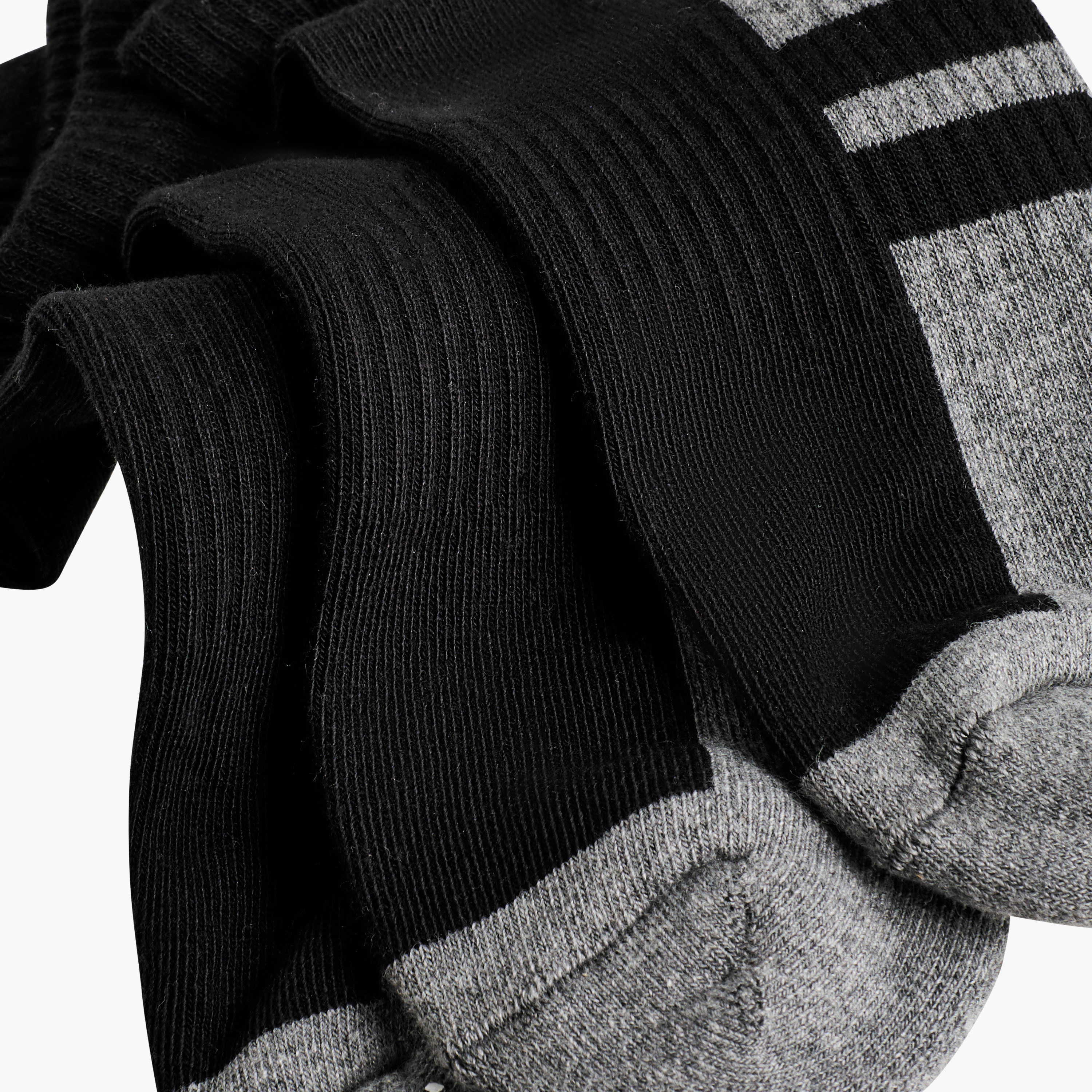 طقم جوارب نصف تيري 3 أزواج بطول الكاحل للرجال-men-socks-image-4