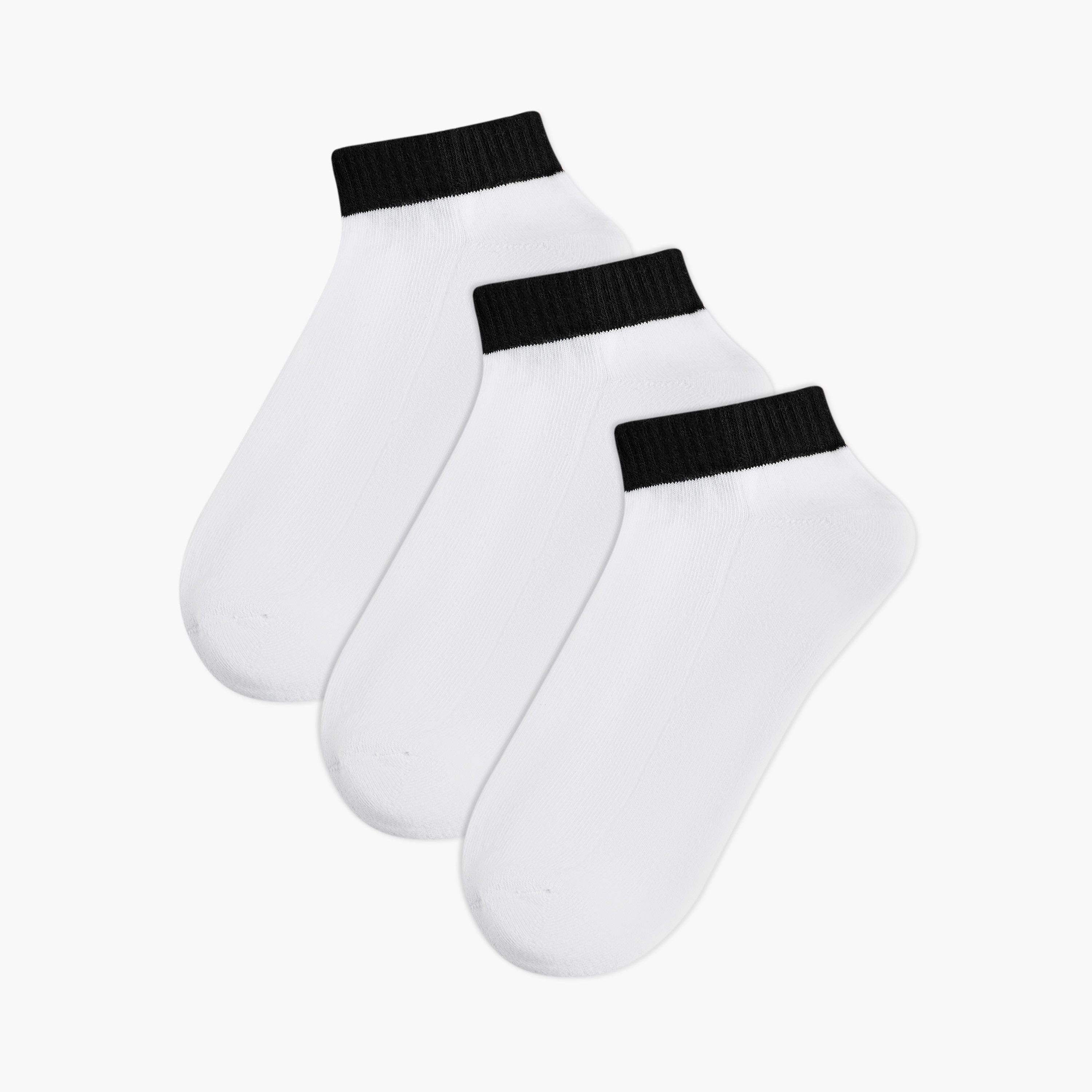 Men Socks Ankle Length Half Terry - Set of 3-men-socks-image-1