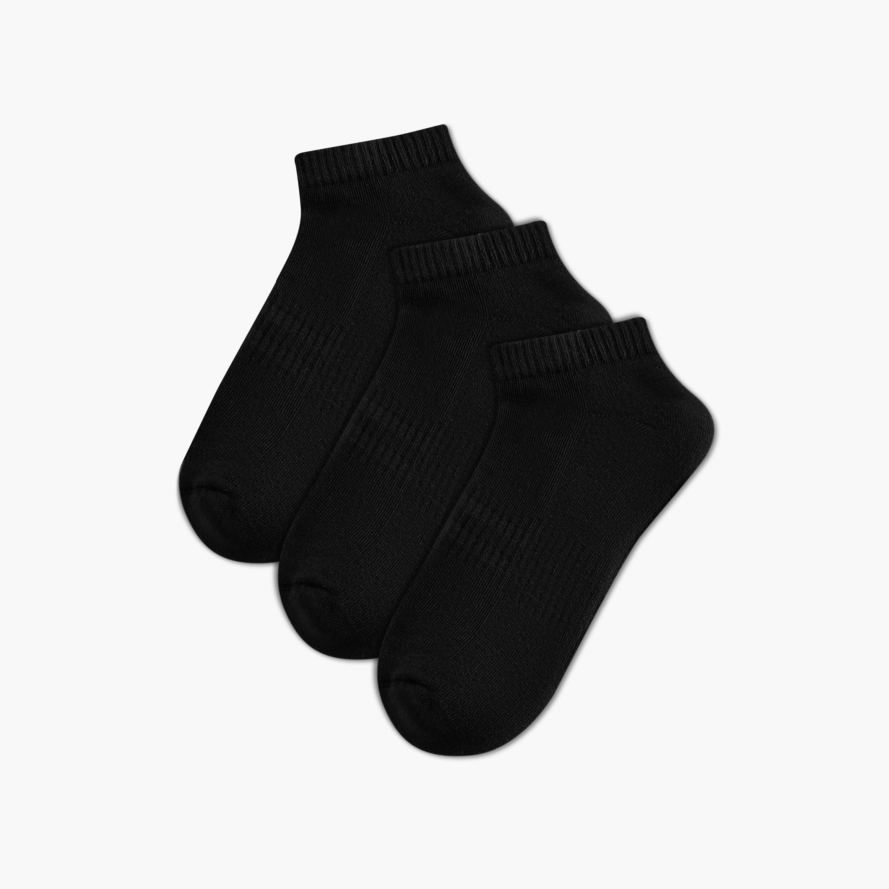 Men Socks Ankle Length Half Terry - Set of 3-men-socks-image-1