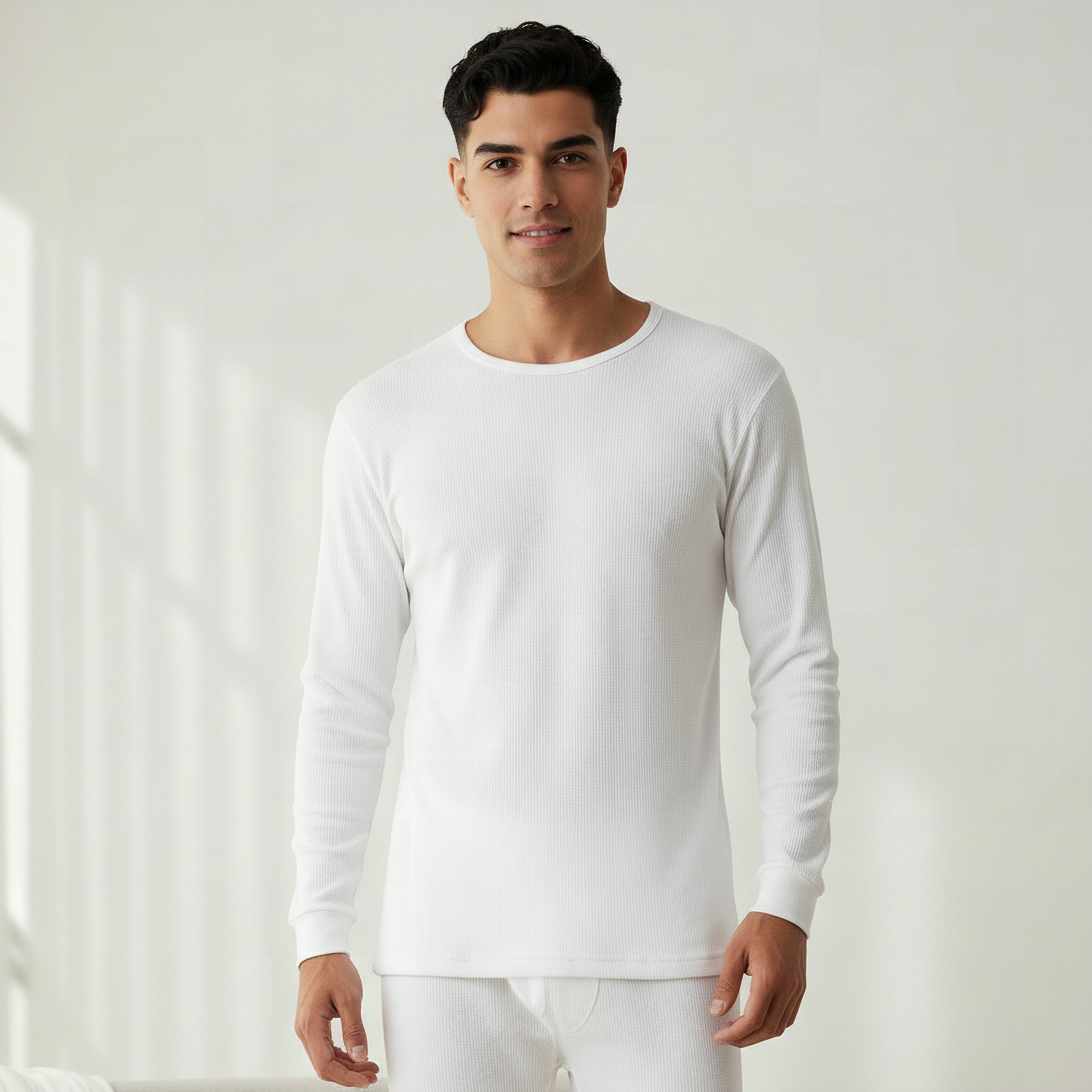 Men Cotton Thermal T-shirt-men-clothing-innerwear-thermals-image-1