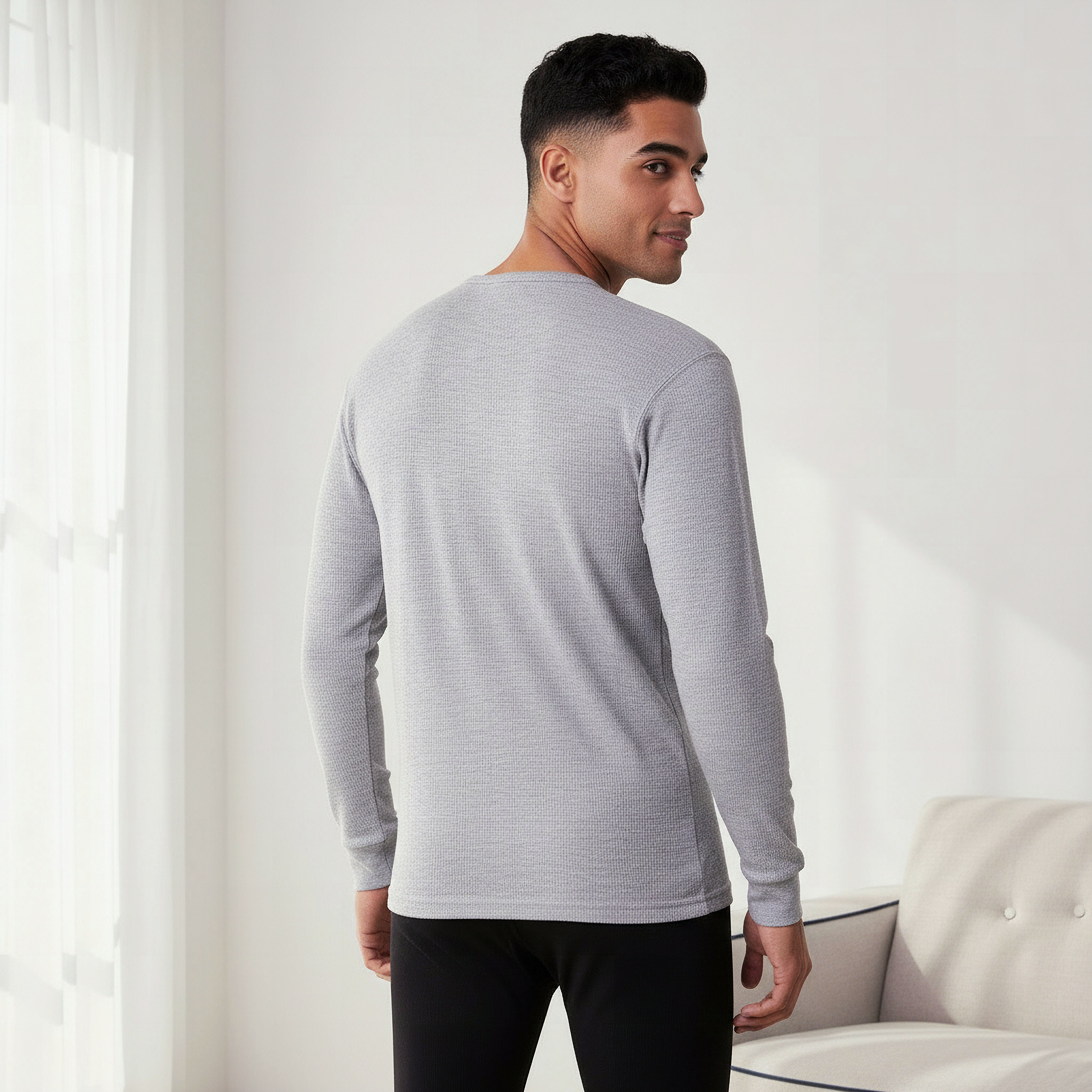 Men Cotton Thermal T-shirt-men-clothing-innerwear-thermals-image-4