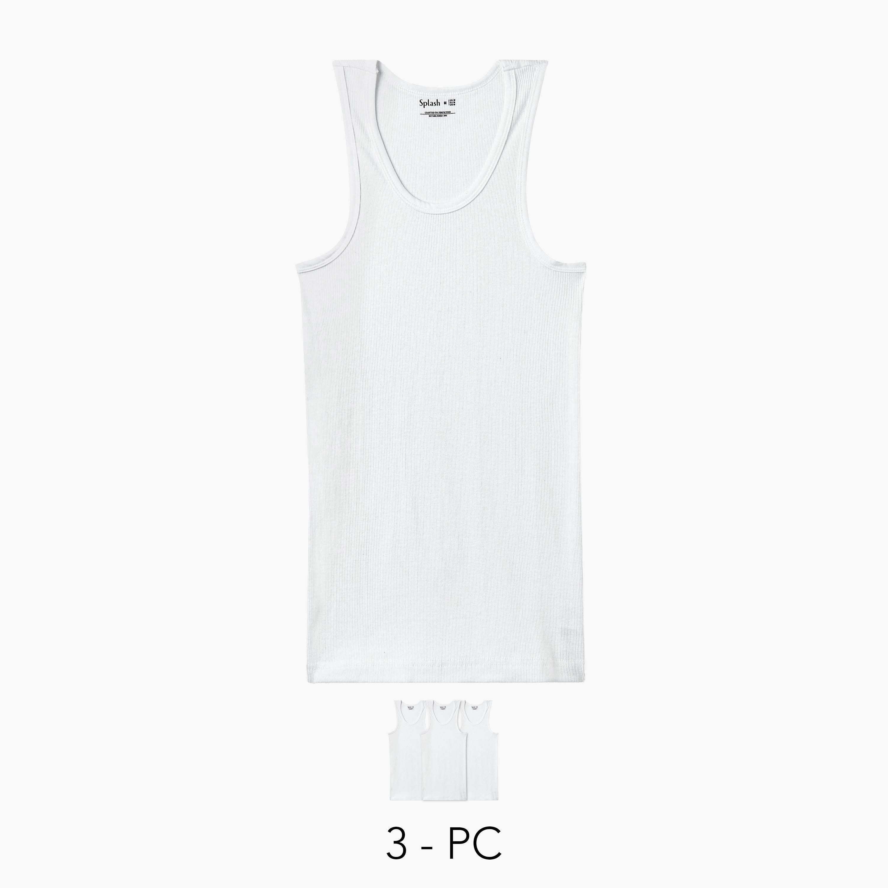 Men Ribbed Cotton Vest - Pack of 3-men-clothing-tshirtsandpolos-vests-image-1