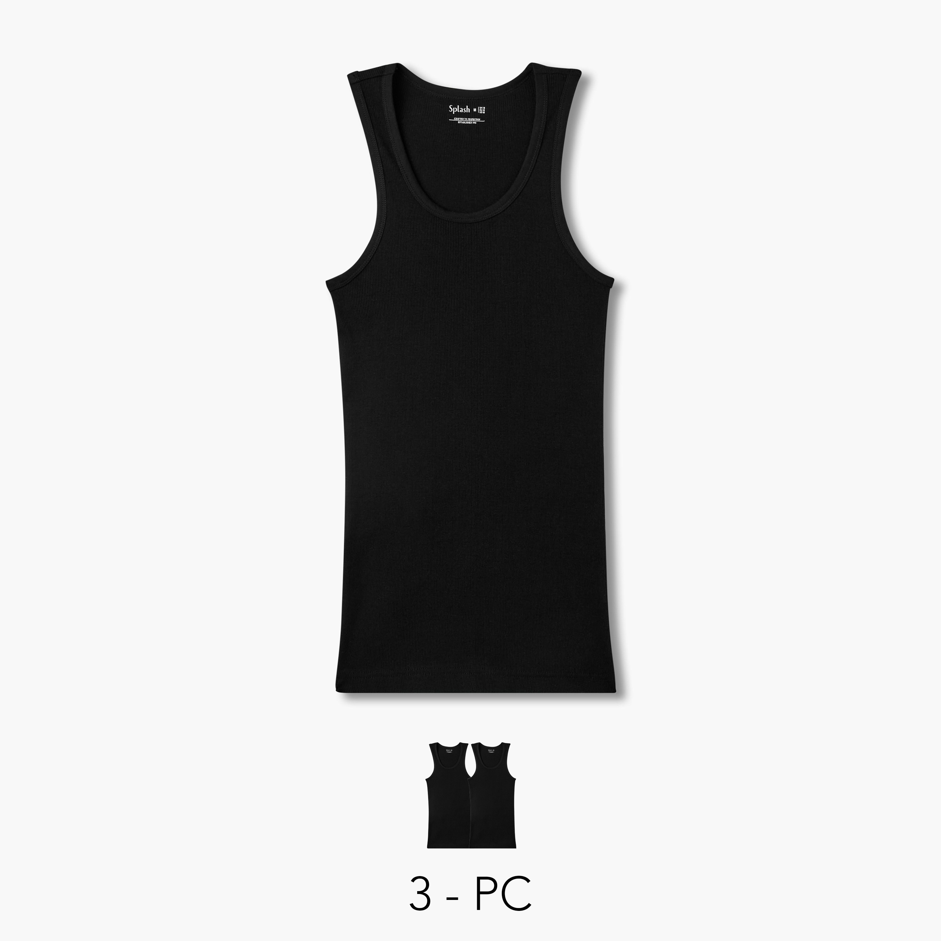 Men Ribbed Cotton Vest - Pack of 3-men-clothing-innerwear-vests-image-1