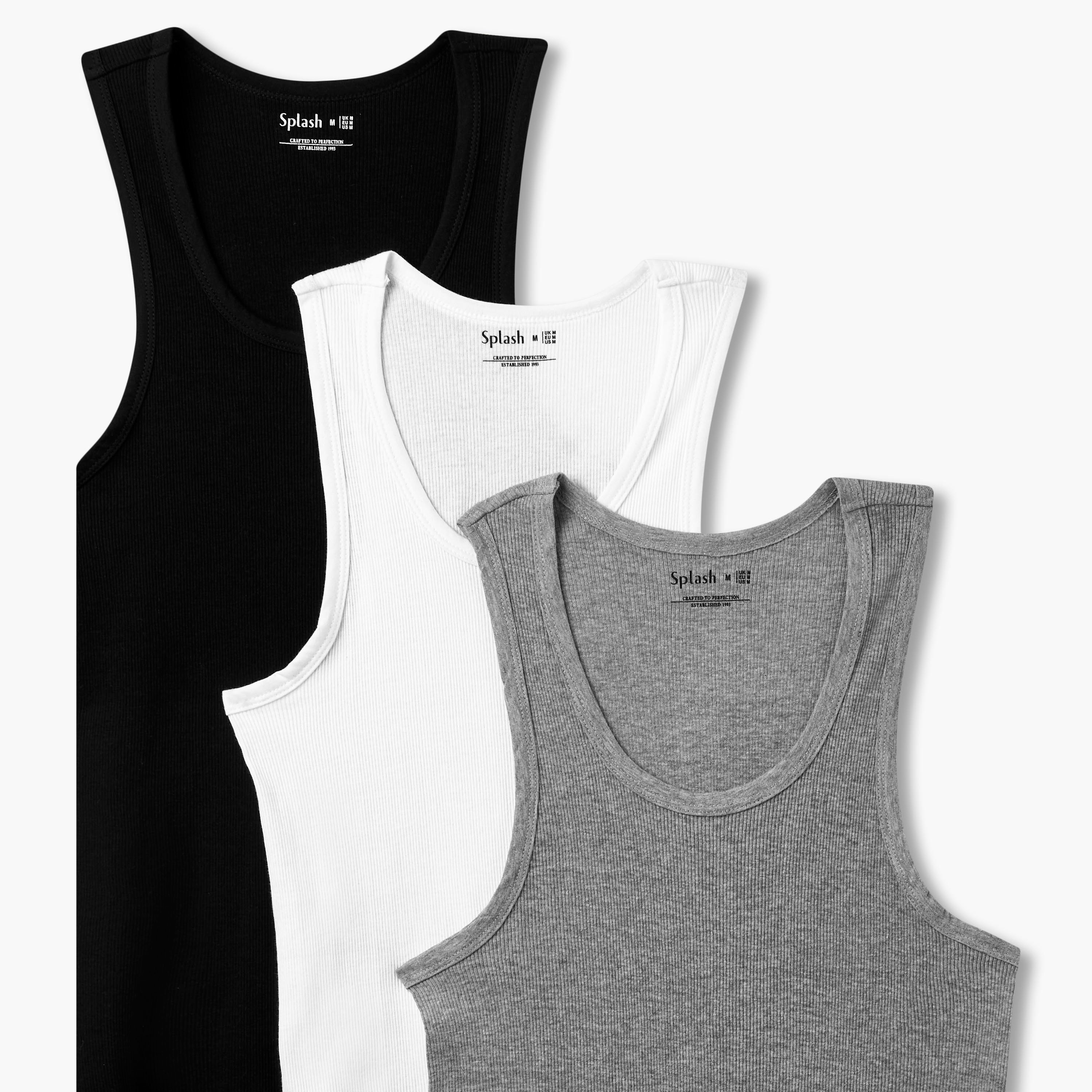 Men Ribbed Cotton Vest - Pack of 3-men-clothing-innerwear-vests-image-8