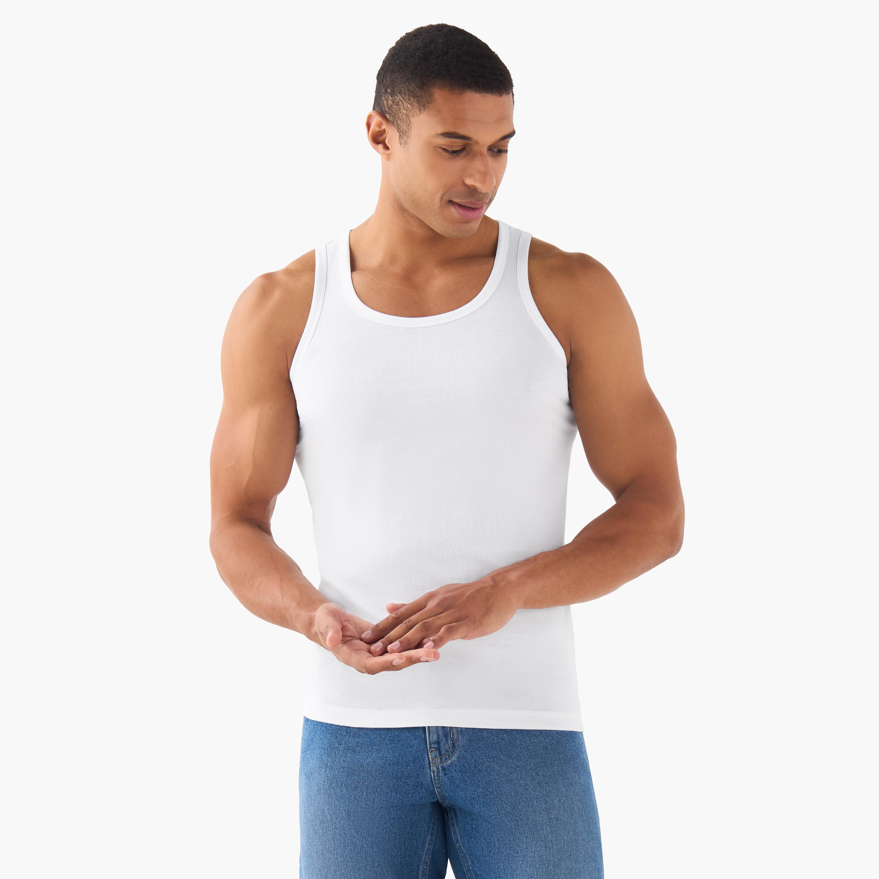 Men Cotton Vest - Pack of 3-men-clothing-innerwear-vests-image-3