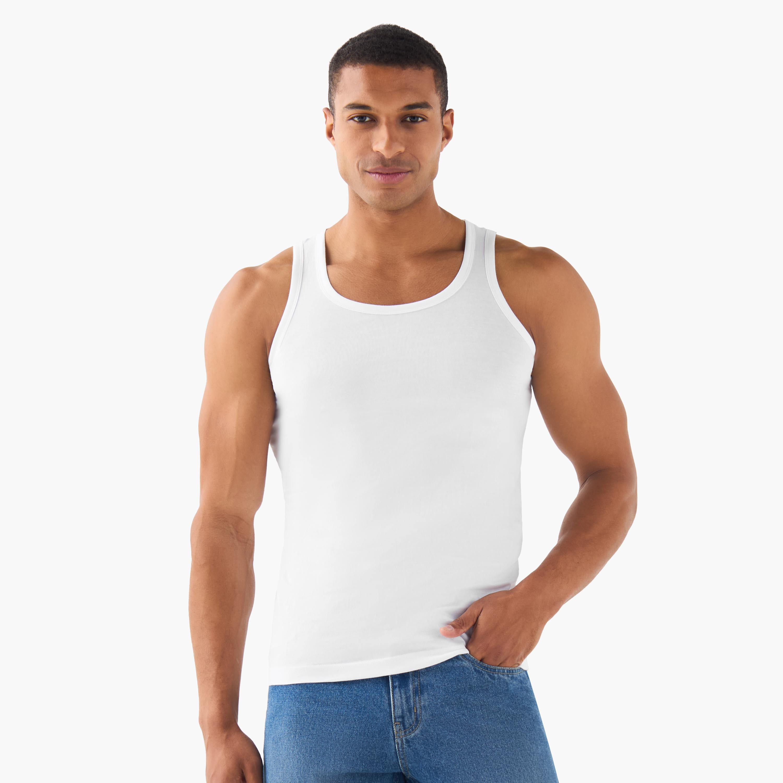 Men Cotton Vest - Pack of 3-men-clothing-innerwear-vests-image-4