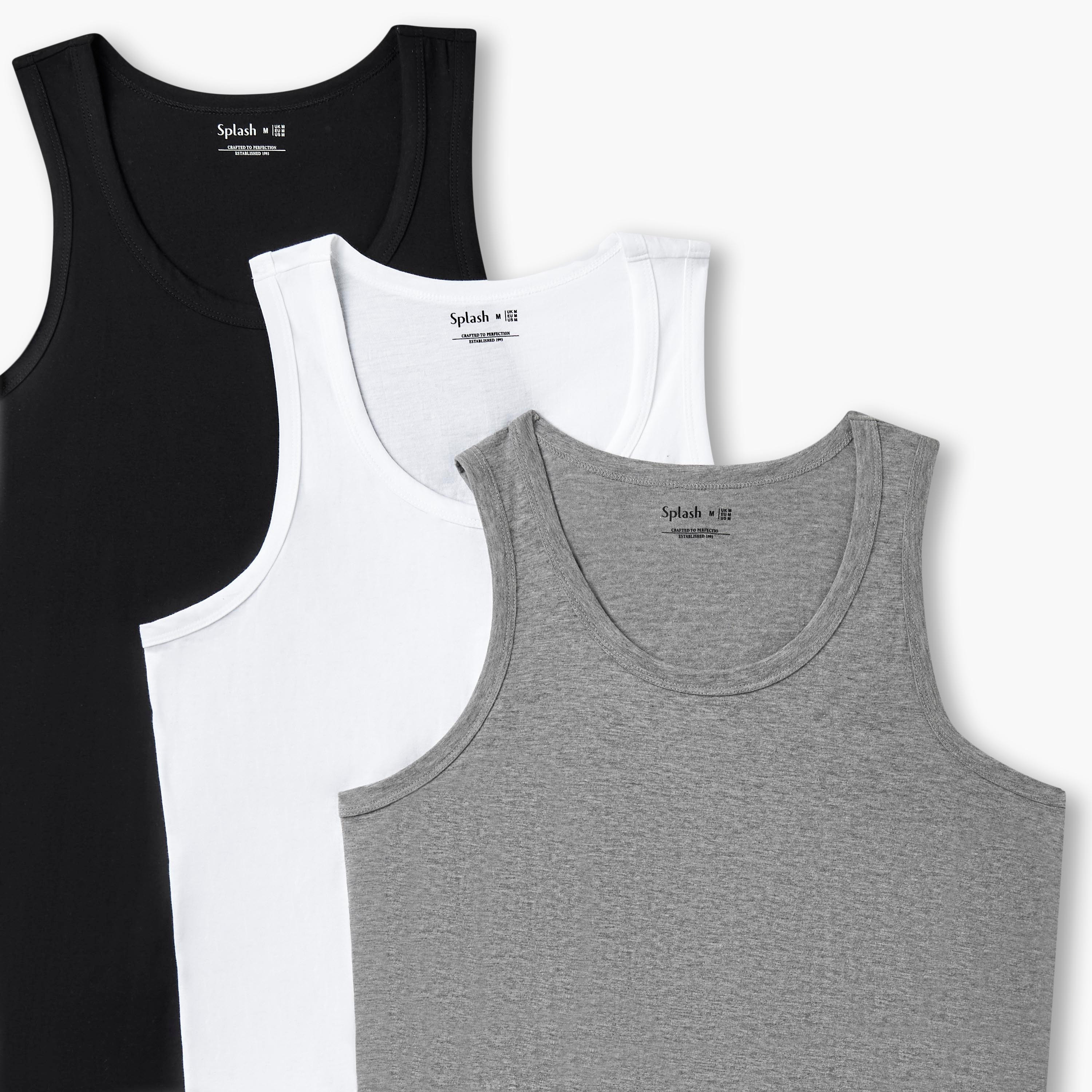 Men Ribbed Cotton Vest - Pack of 3-men-clothing-innerwear-vests-image-8