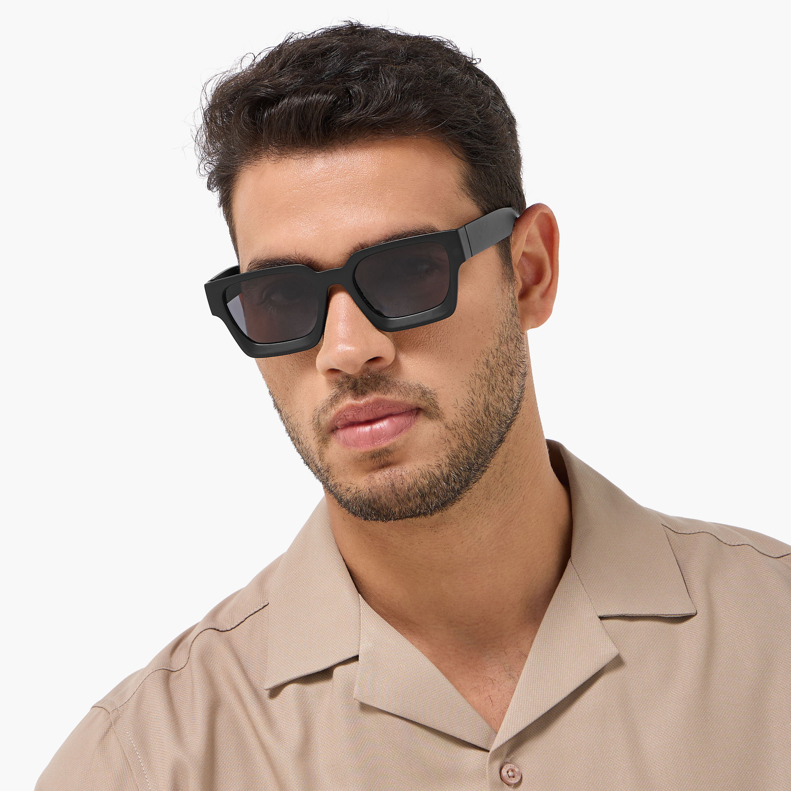 Men Black Lens Sunglasses-men-sunglasses-image-2
