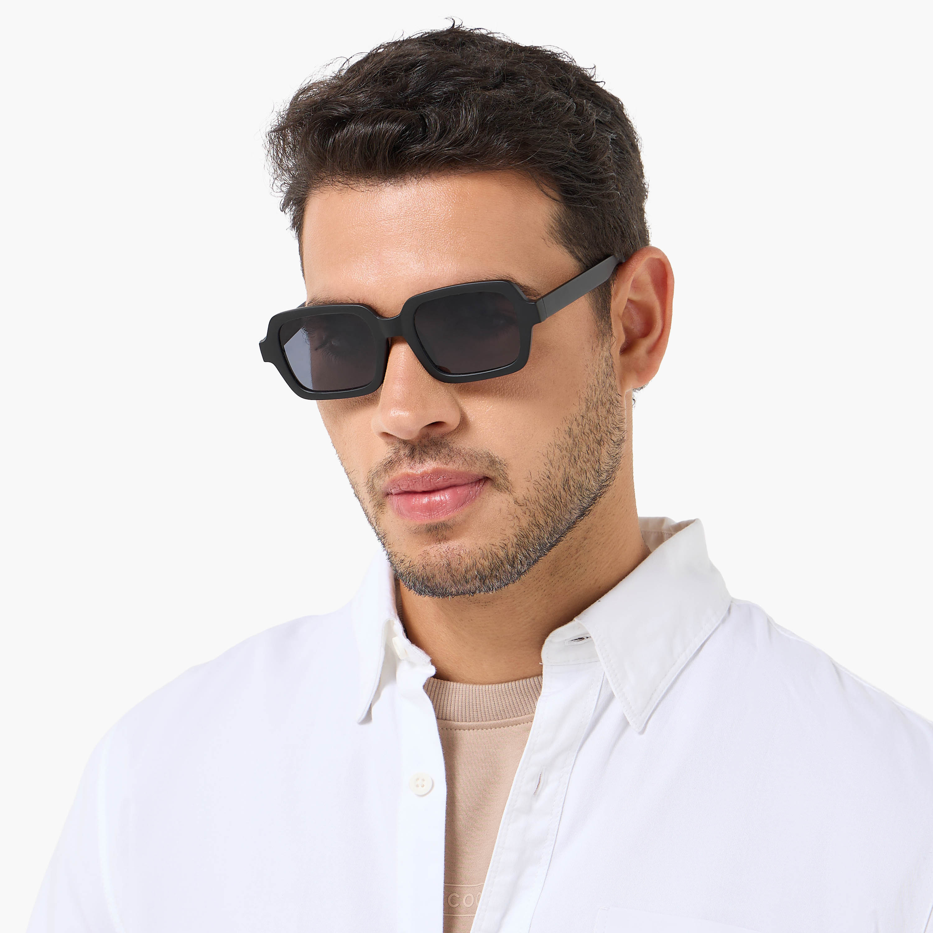 Men Black Lens Sunglasses-men-sunglasses-image-2