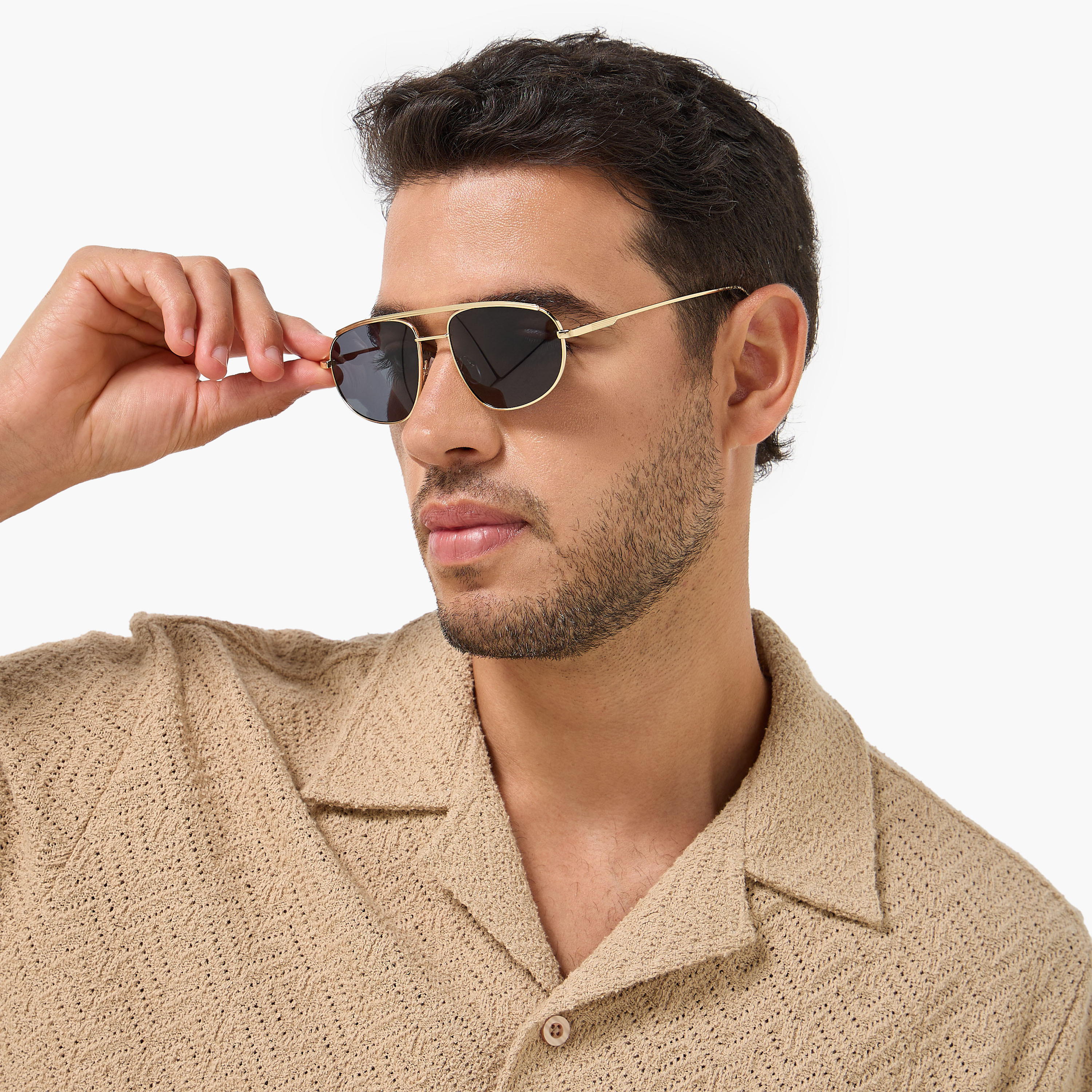 Men Polarized Black Lens Sunglasses-men-sunglasses-image-2