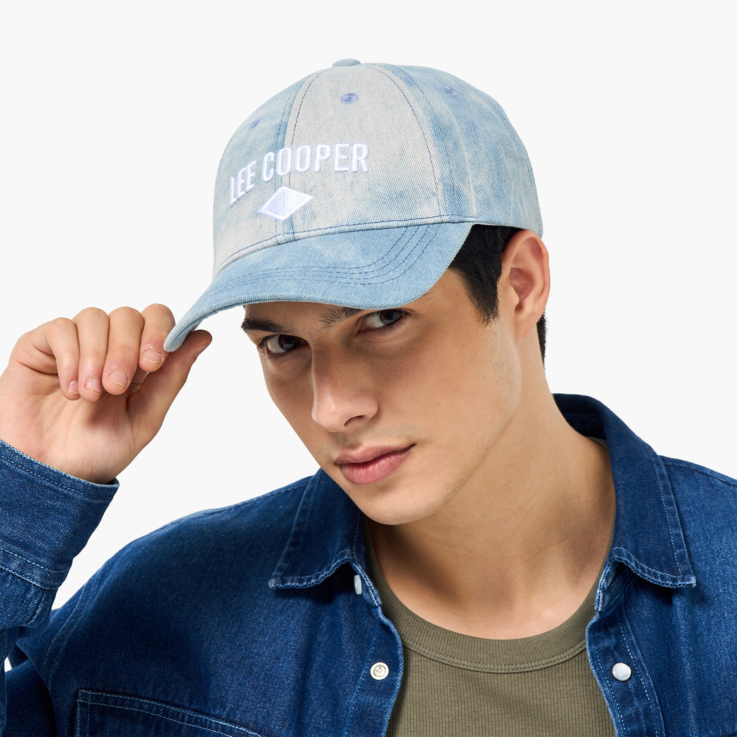 Lee Cooper Men Cap with Buckled Strap Closure-men-caps-image-2