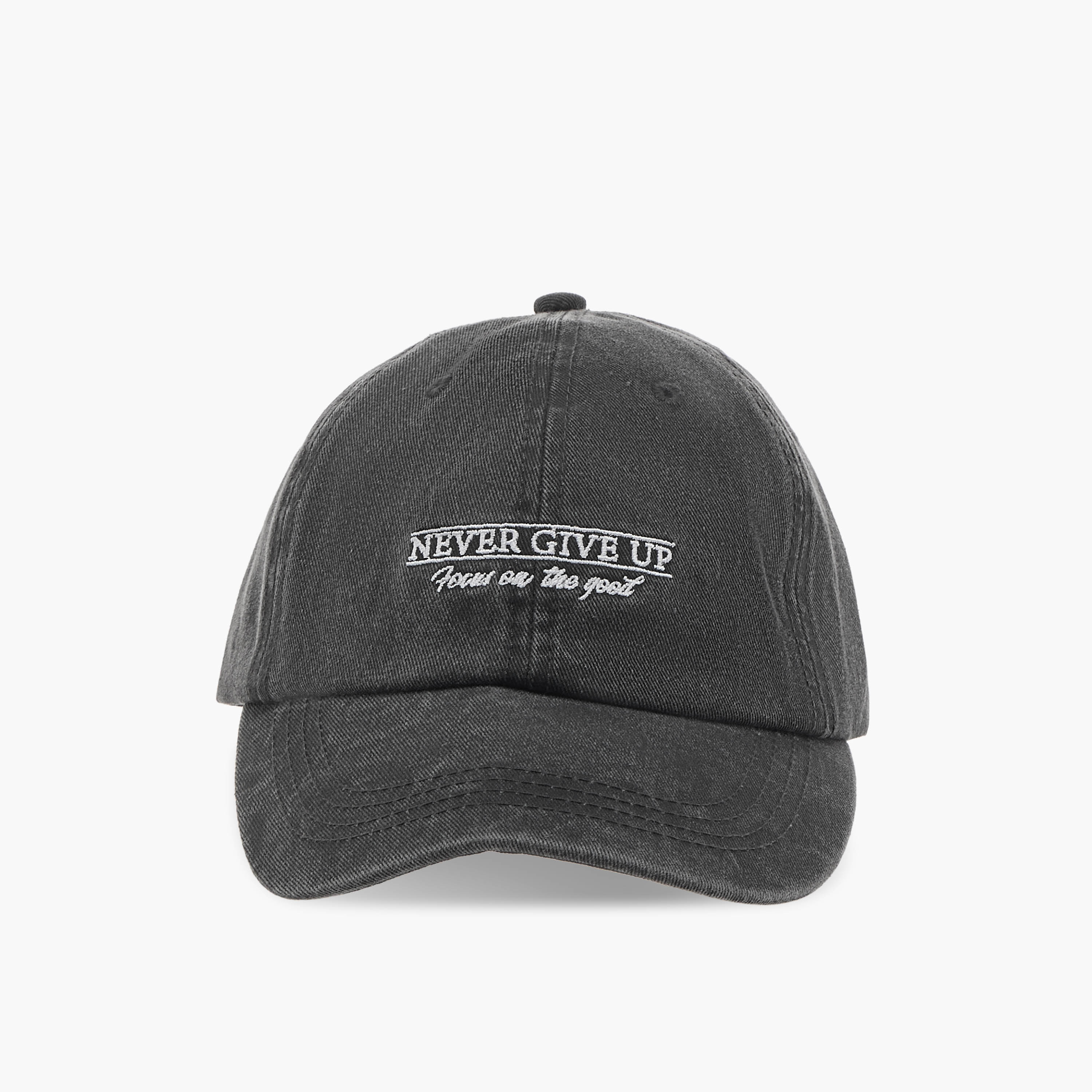 Men Cap with Slogan Embroidered Design-men-caps-image-1