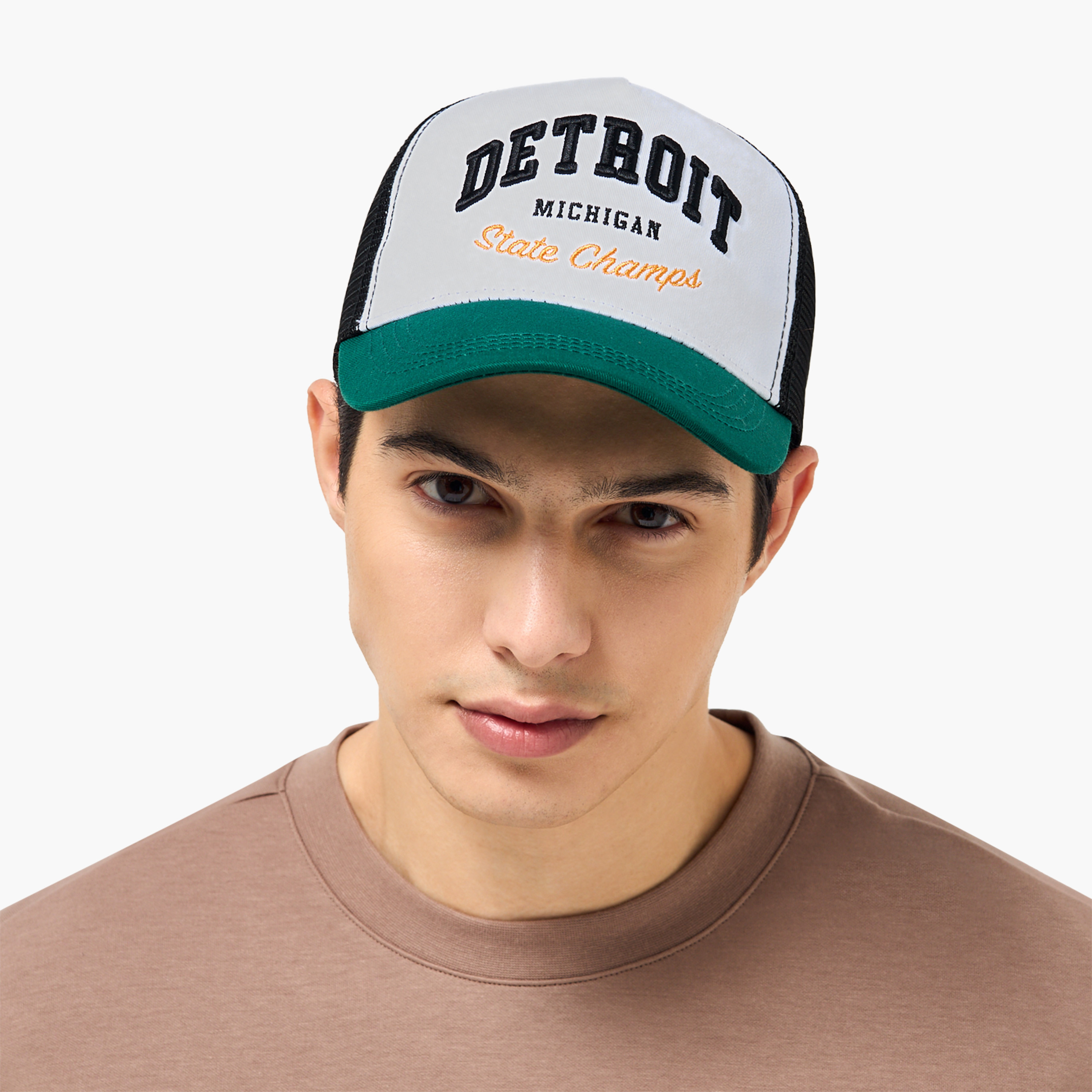 Men Cap with Detroit Embroidered Design-men-caps-image-2