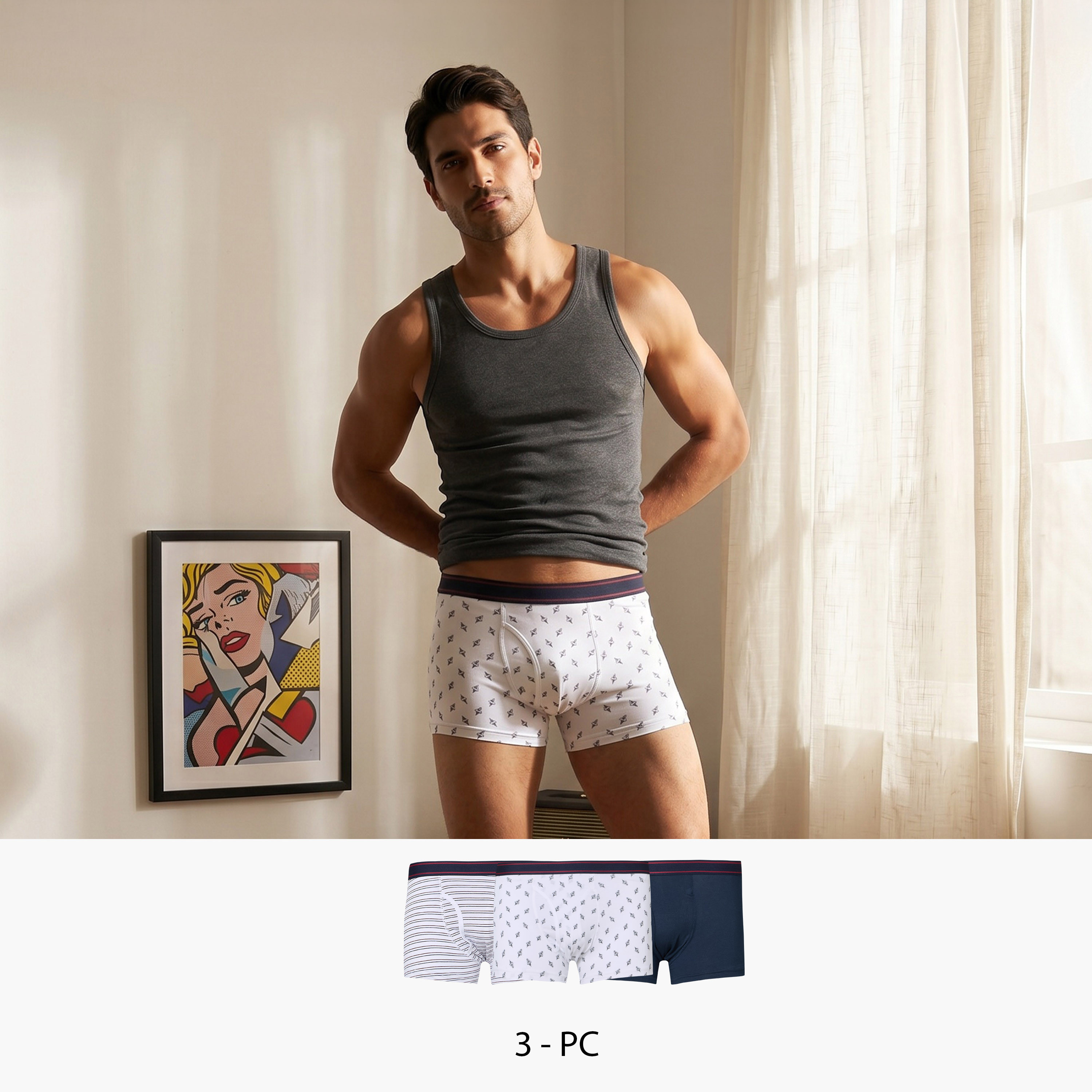 Assorted Print Trunks Pack of 3-men-clothing-innerwear-underwear-image-1