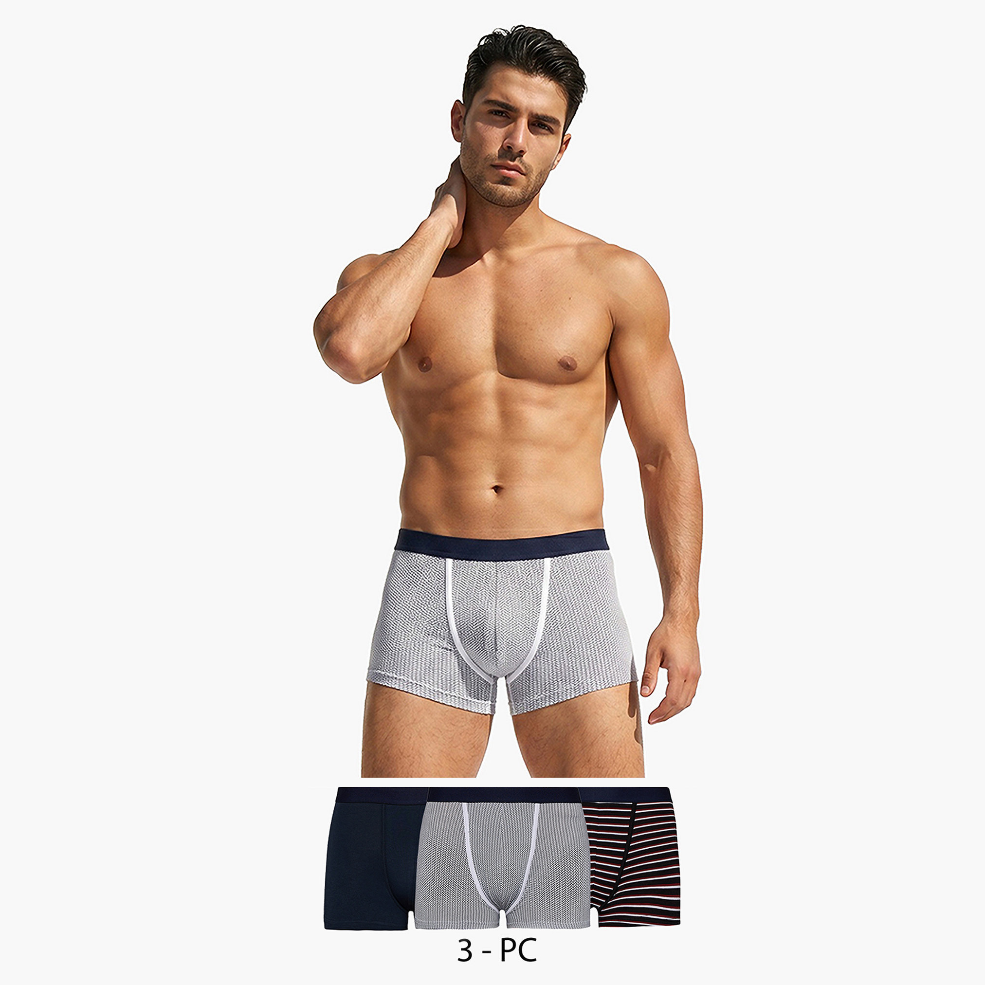سراويل داخلية بطبعات متنوعة - طقم من 3 قطع-men-clothing-innerwear-underwear-image-1