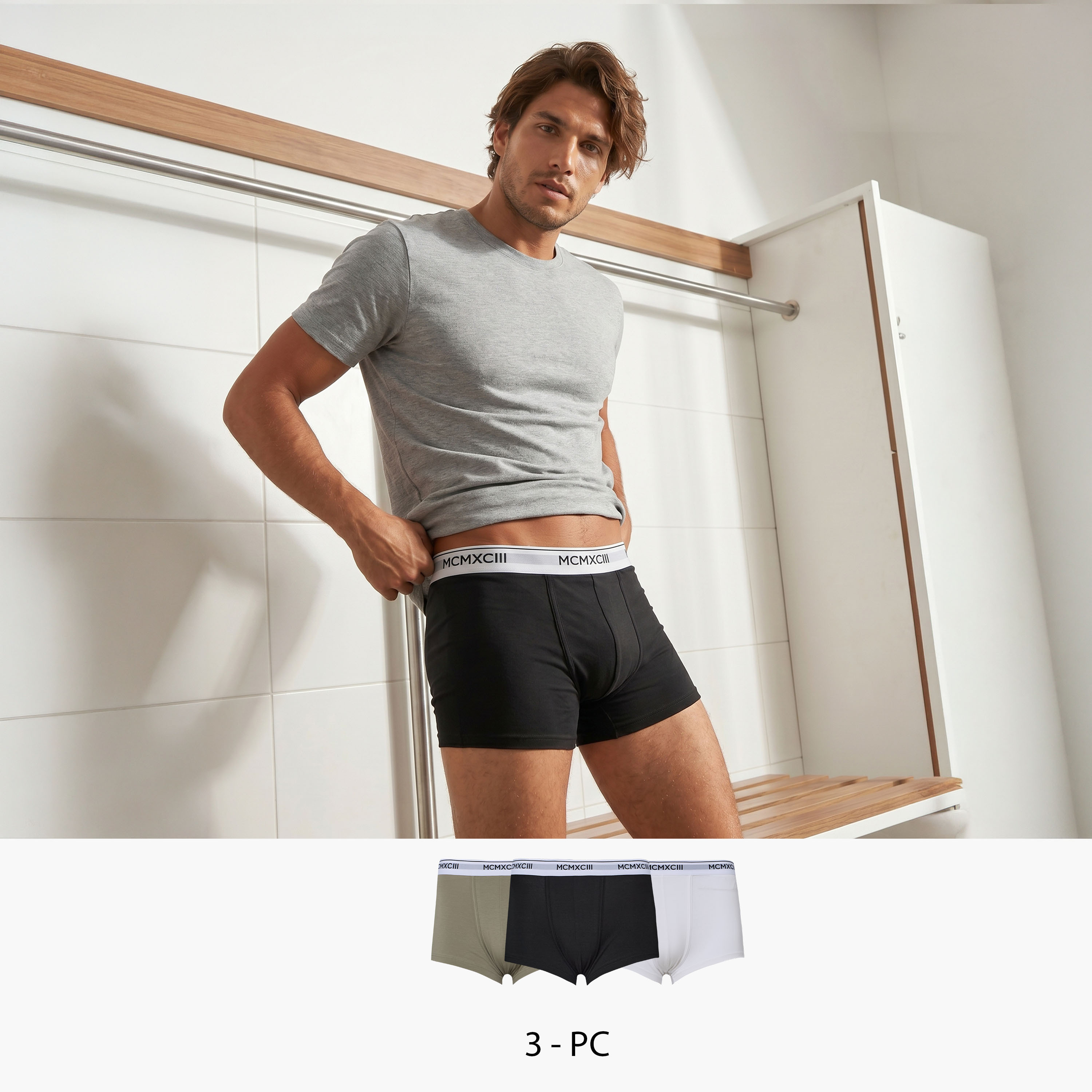 طقم سراويل متنوعة - طقم من 3-men-clothing-innerwear-underwear-image-1