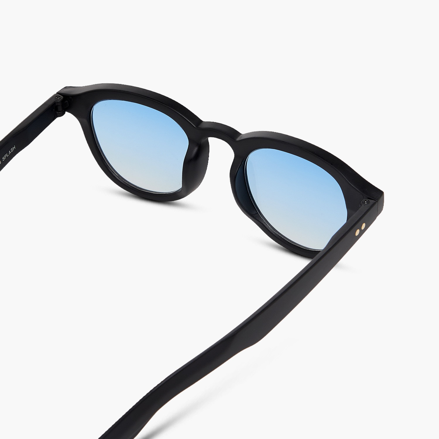 Men Round Blue Lens Sunglasses-men-sunglasses-image-4