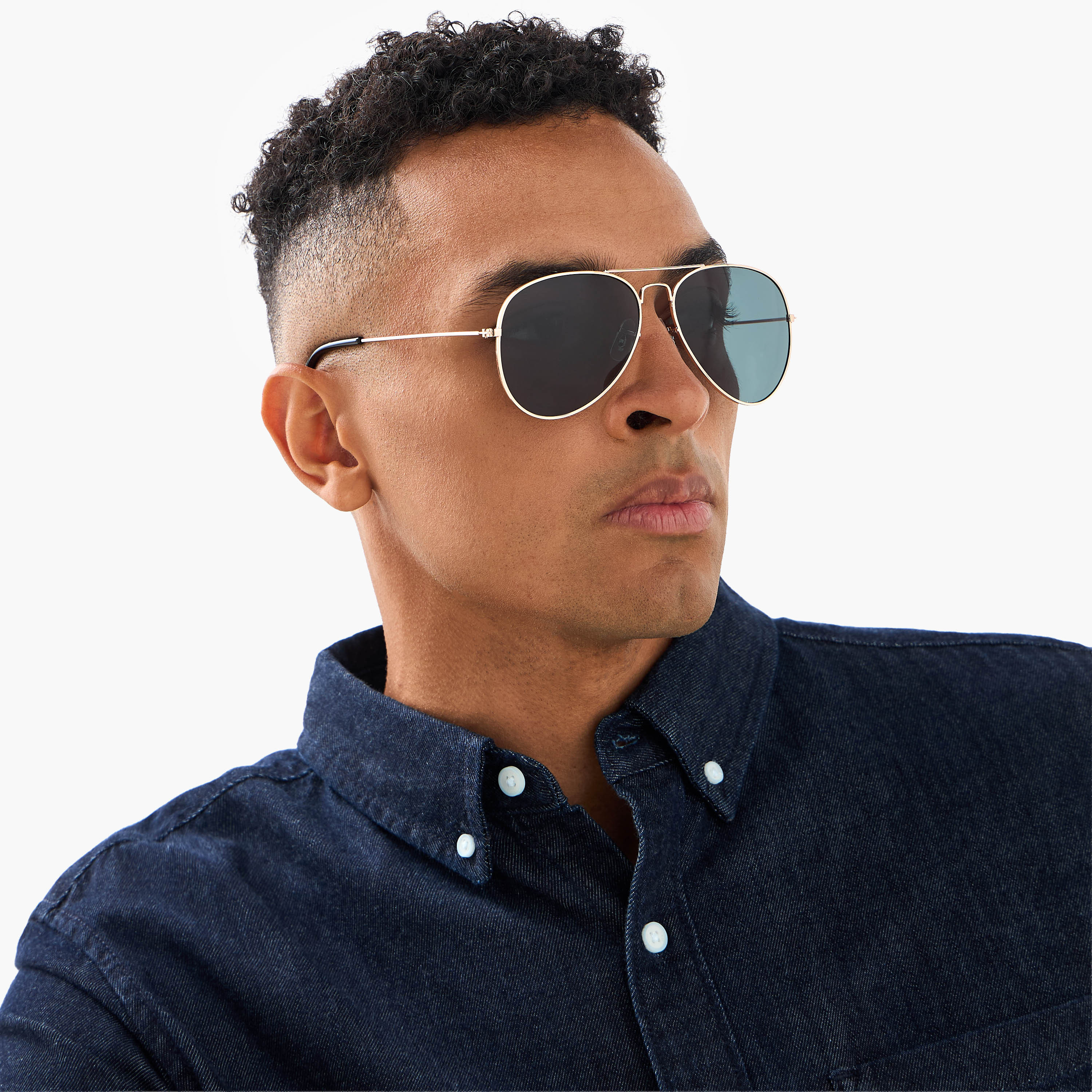 Men Aviator Grey Lens Sunglasses-men-sunglasses-image-2