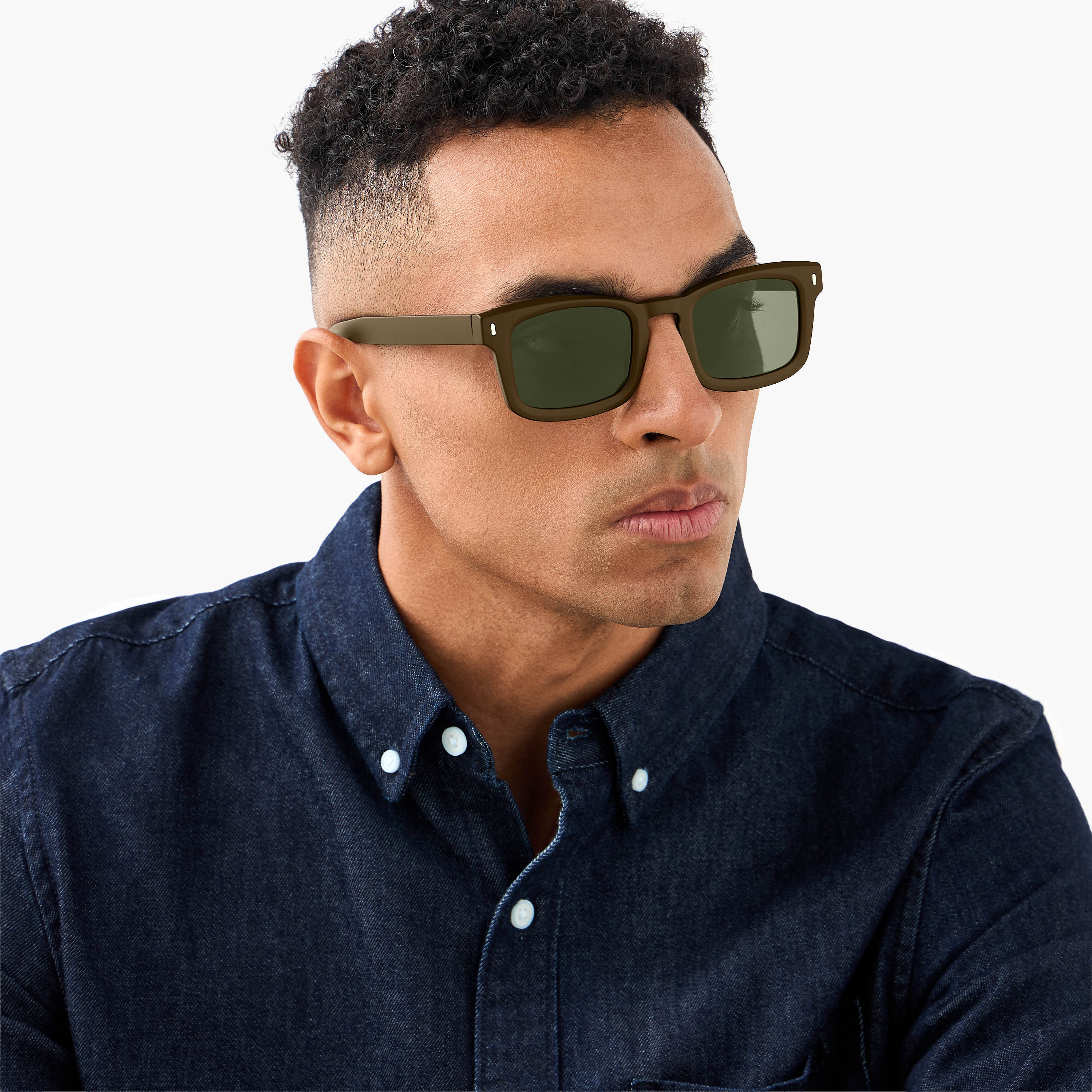 Men Rectangular Grey Lens Sunglasses-men-sunglasses-image-2