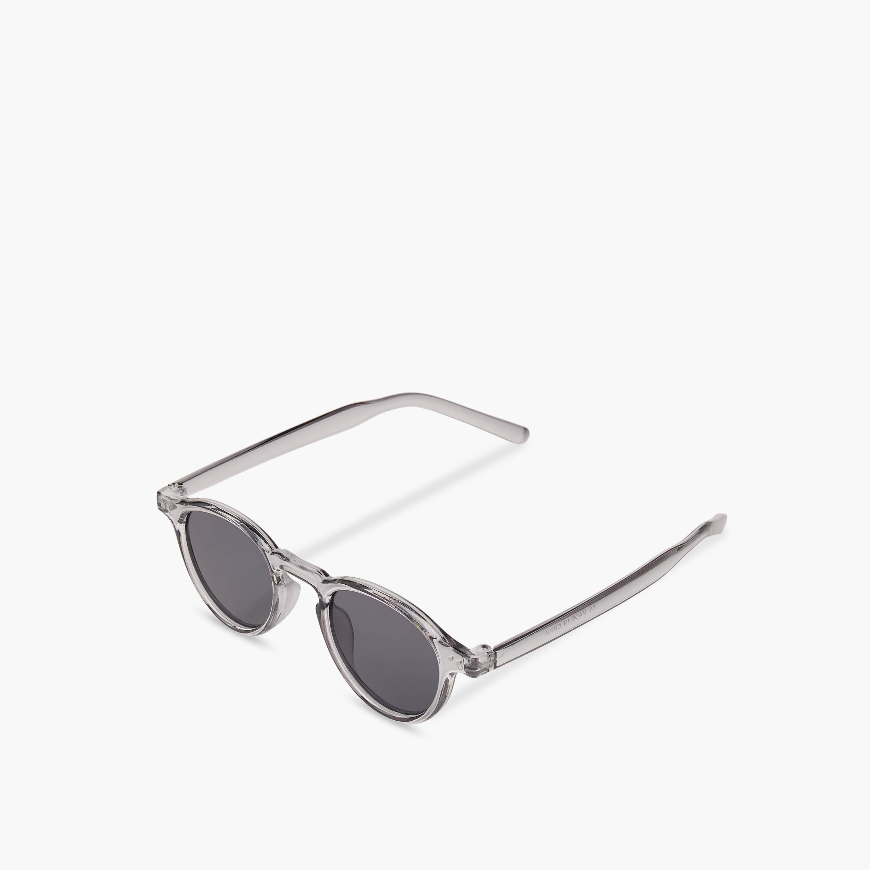 Men Round Grey Lens Sunglasses-men-sunglasses-image-1