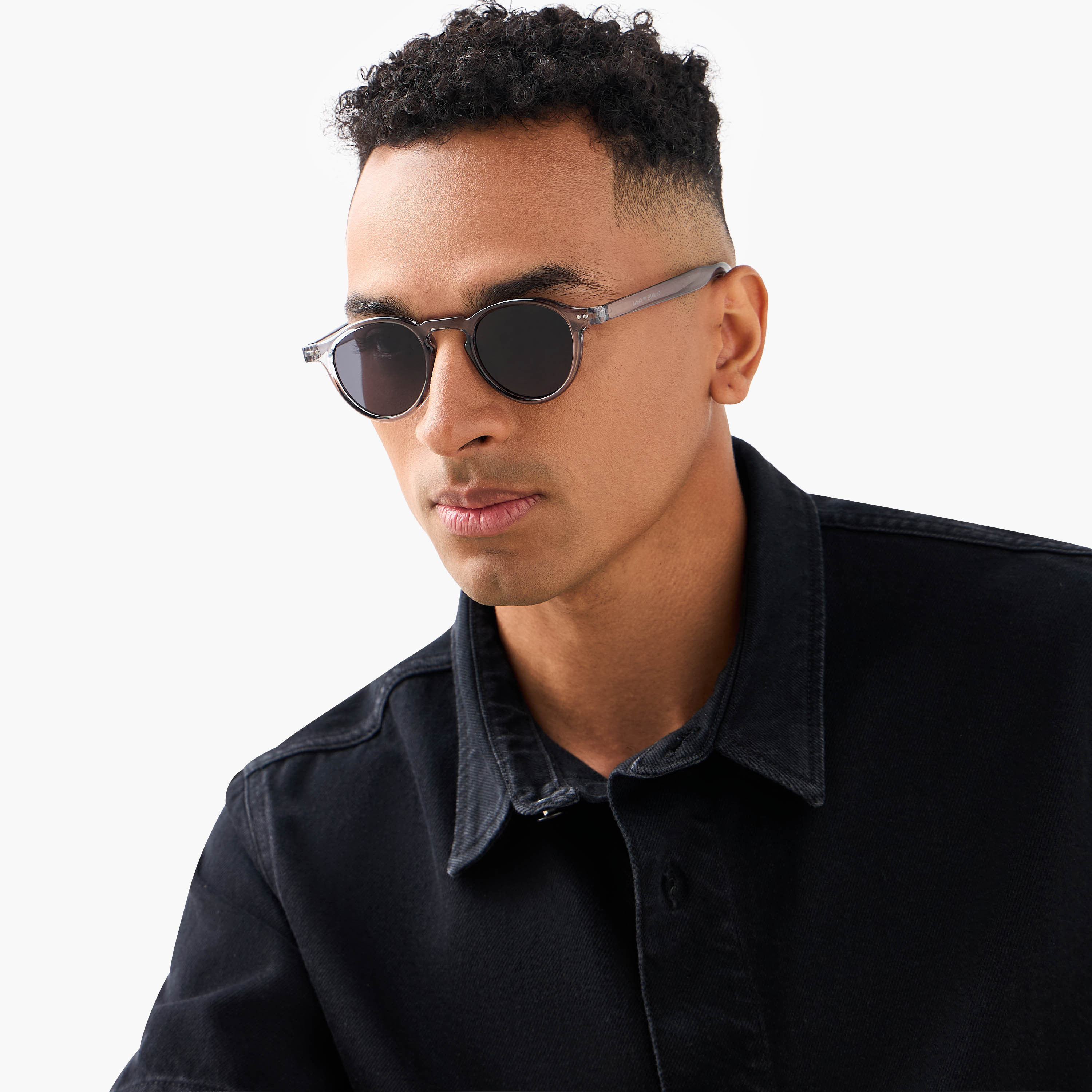 Men Round Grey Lens Sunglasses-men-sunglasses-image-2